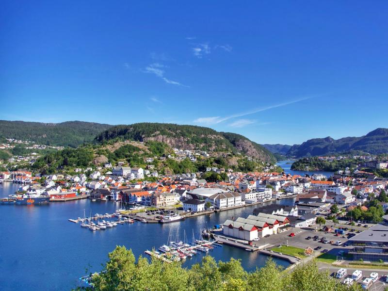 Oversiktsbilde av Flekkefjord