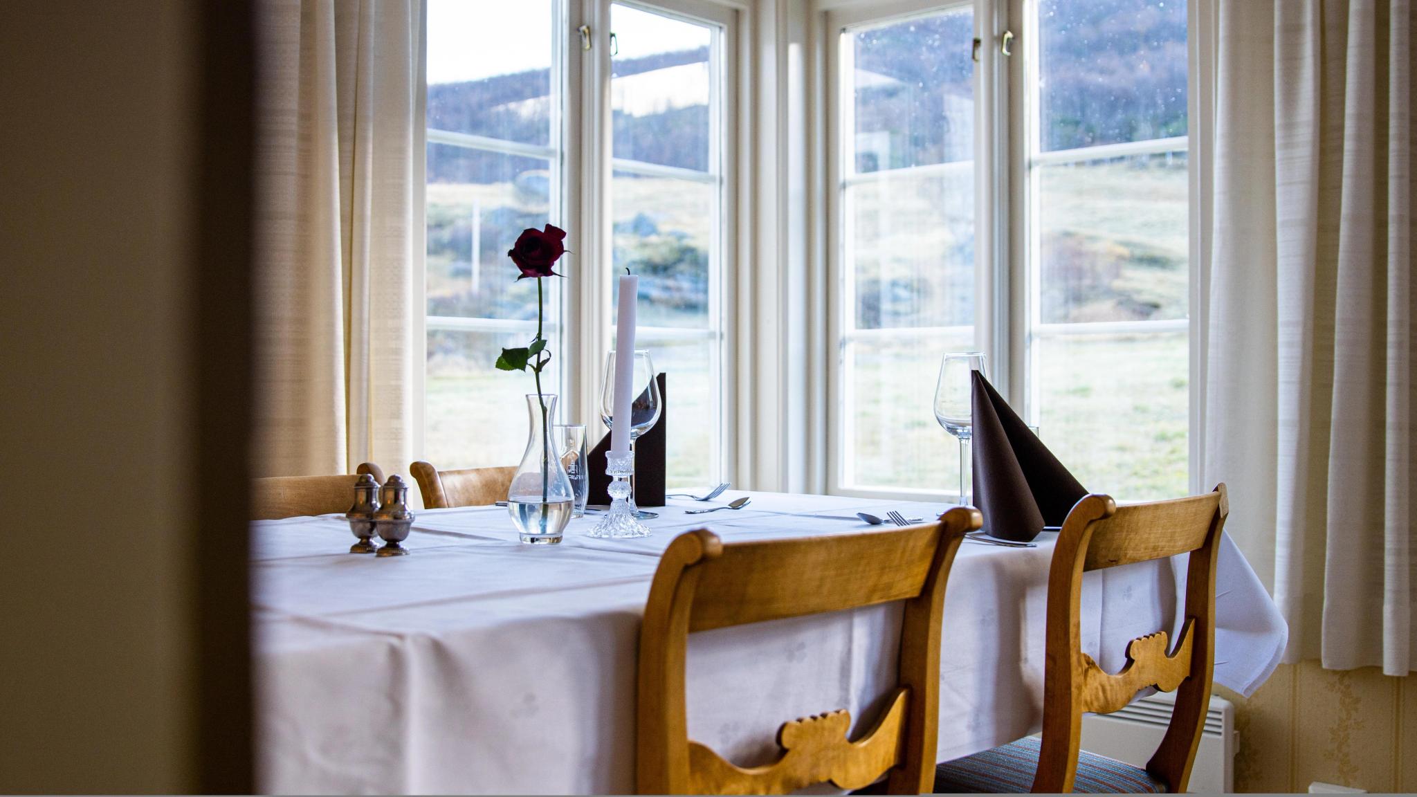 The restaurant at Kongsvold Fjeldstue, mountain lodge, Dovrefjell.