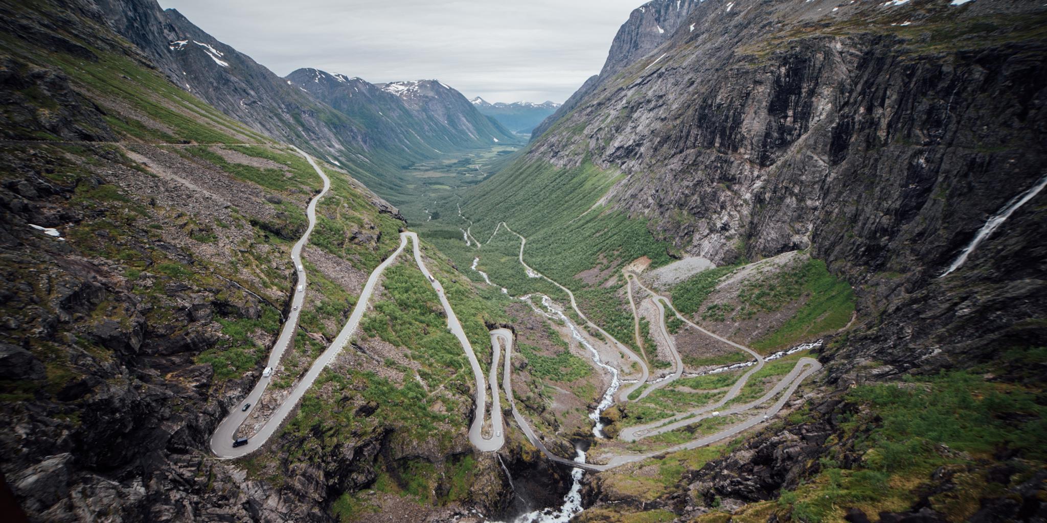 Trollstigen road in Norway