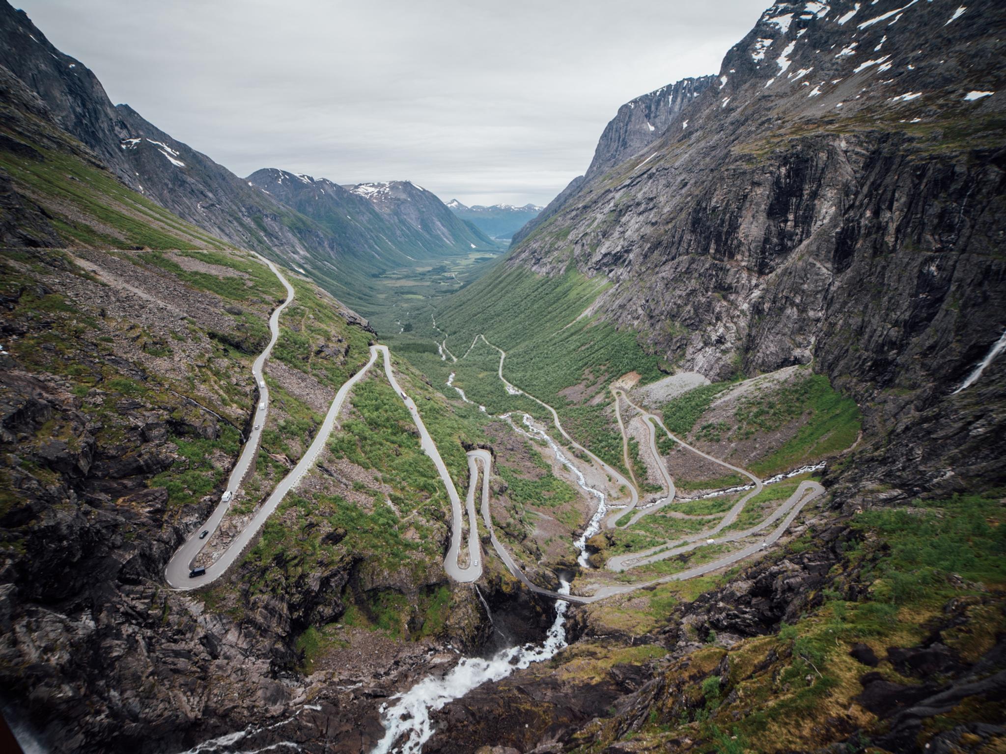 Trollstigen road in Norway