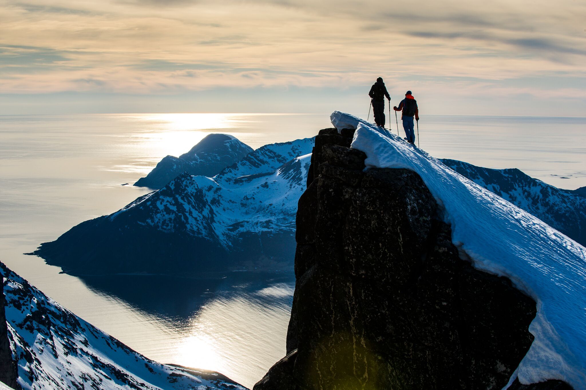 Ski touring in Lyngenfjord