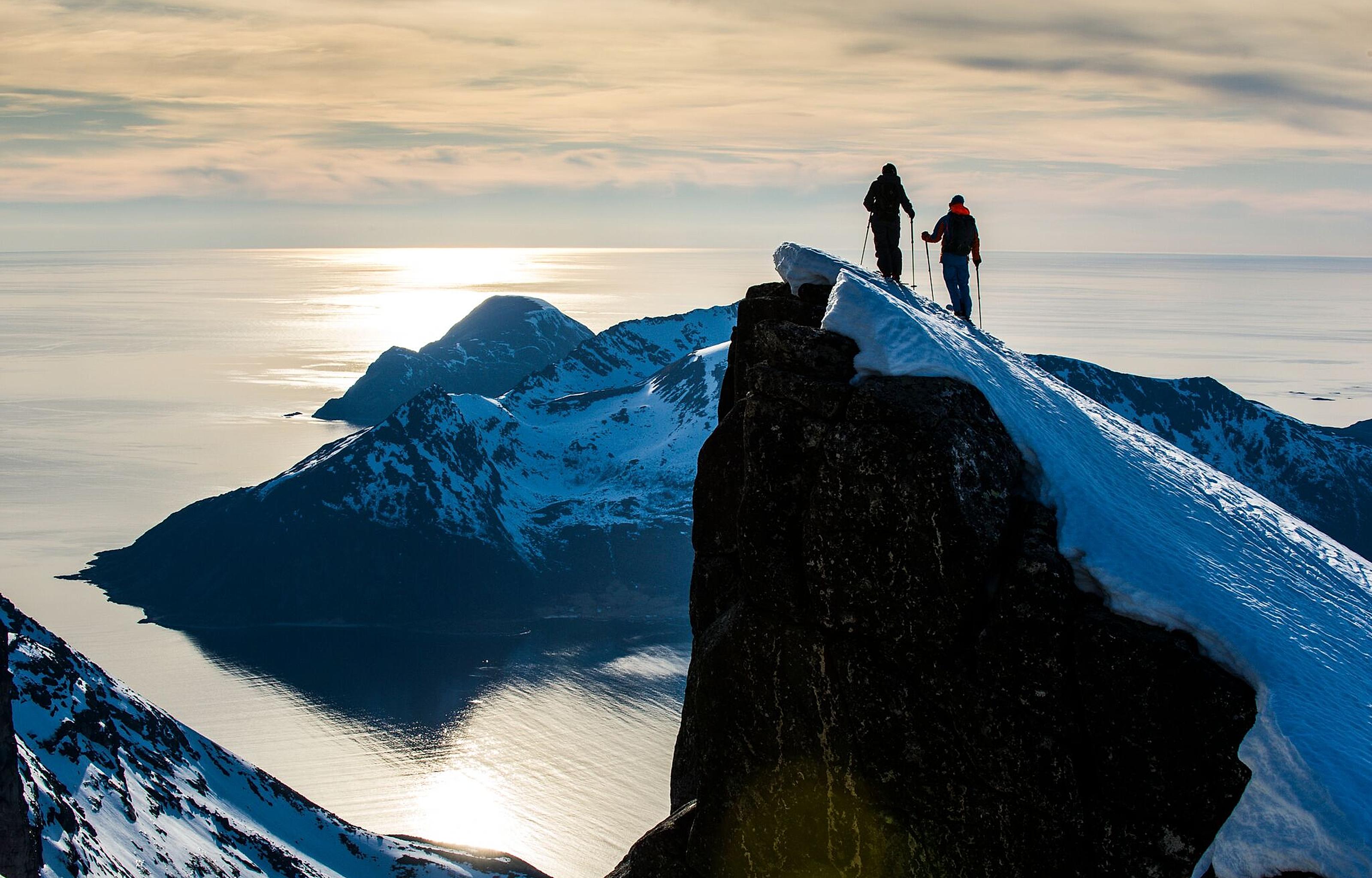 Ski touring in Lyngenfjord