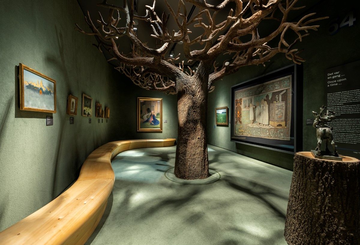 The tree in the Adventure Room at The National Museum of Norway