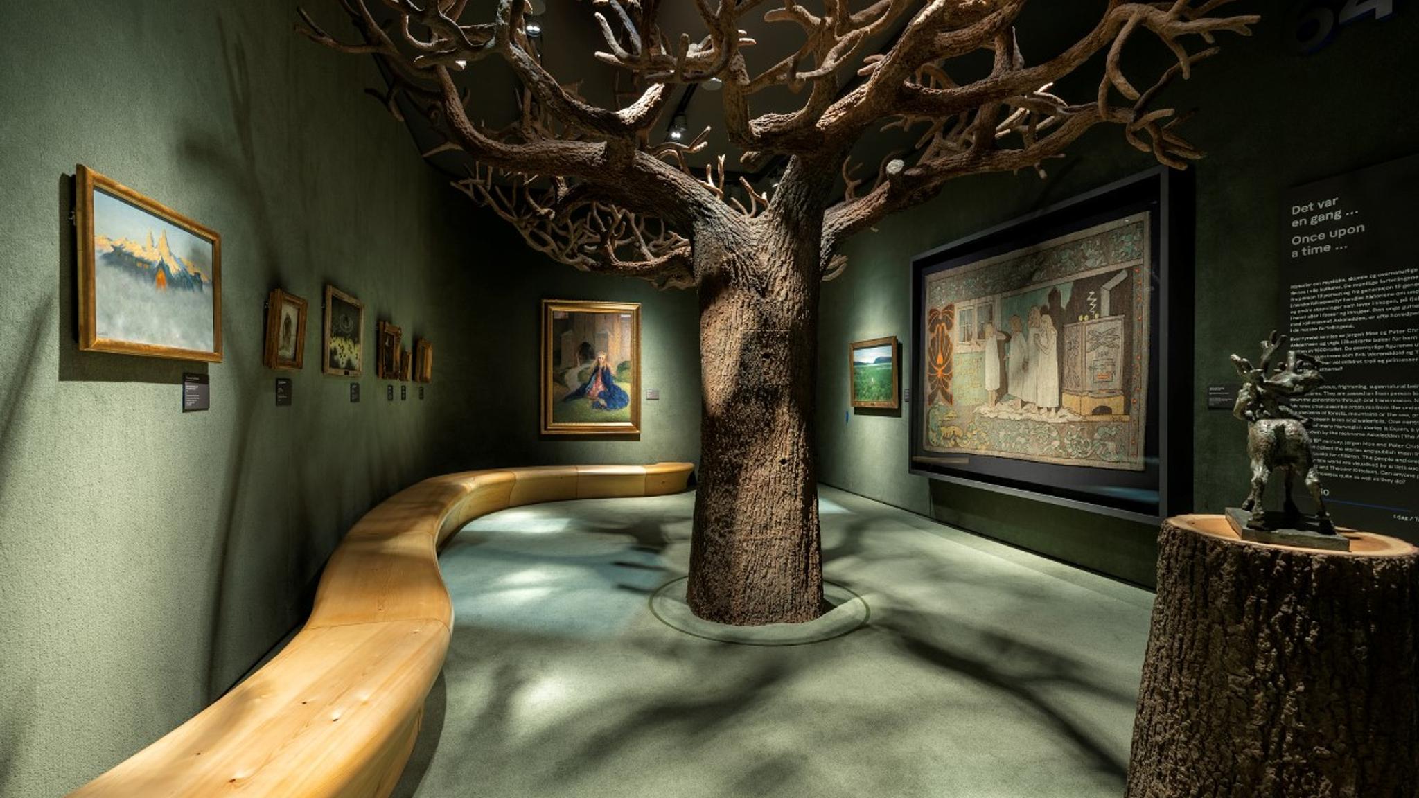 The tree in the Adventure Room at The National Museum of Norway
