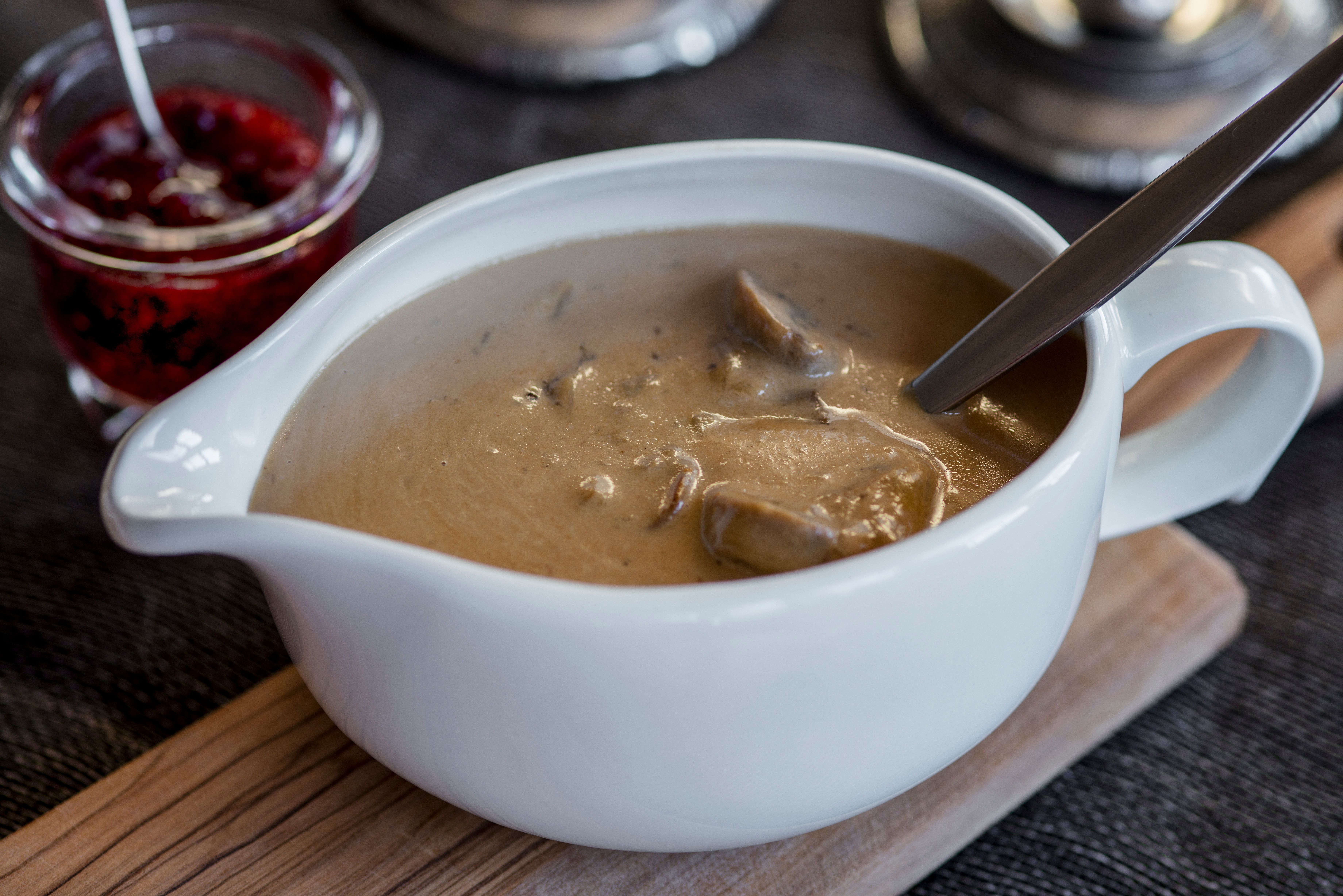 Traditional Norwegian gravy to be served with game