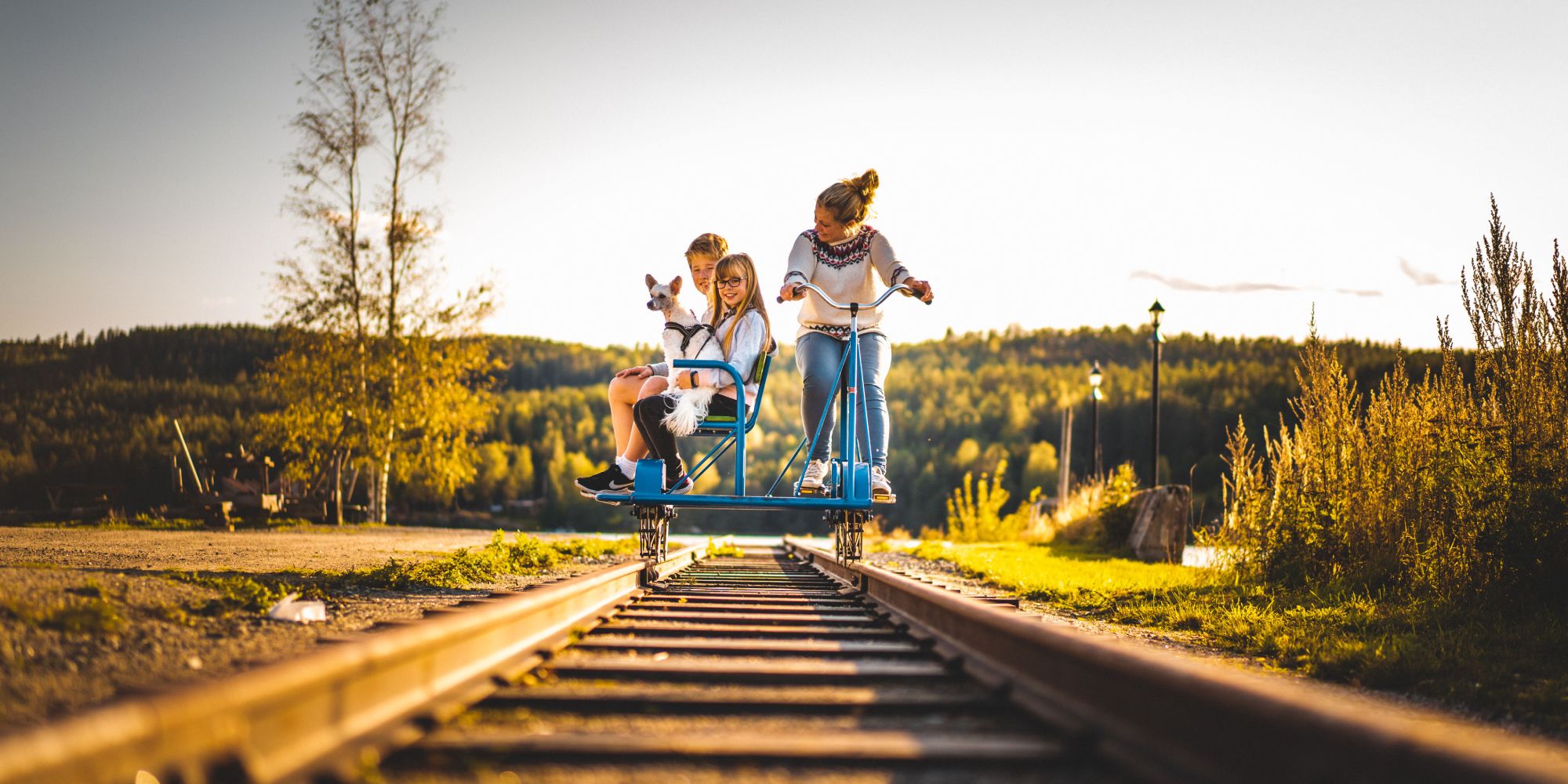 The old railway Tertitten close to Haldenkanalen.