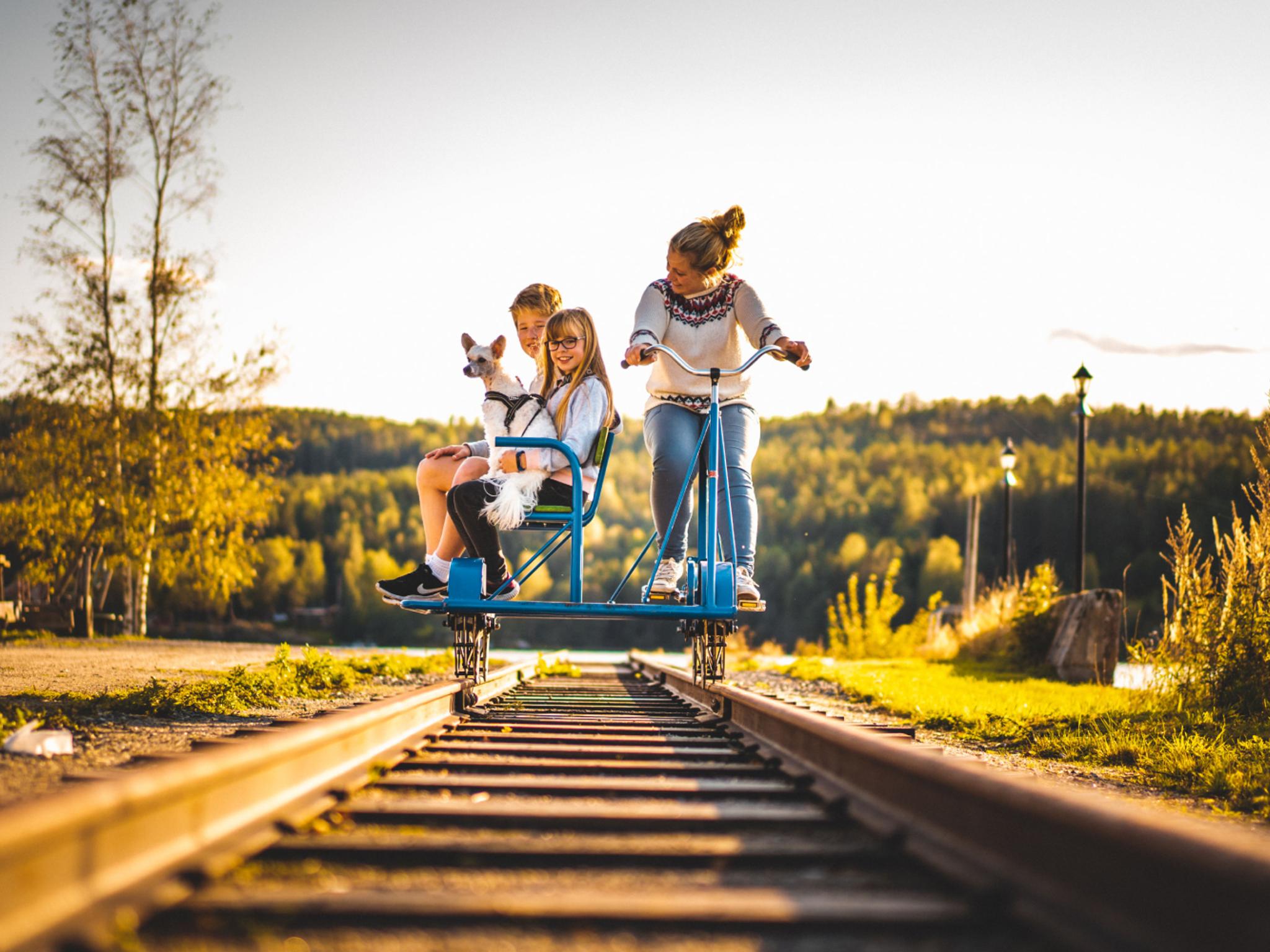 The old railway Tertitten close to Haldenkanalen.