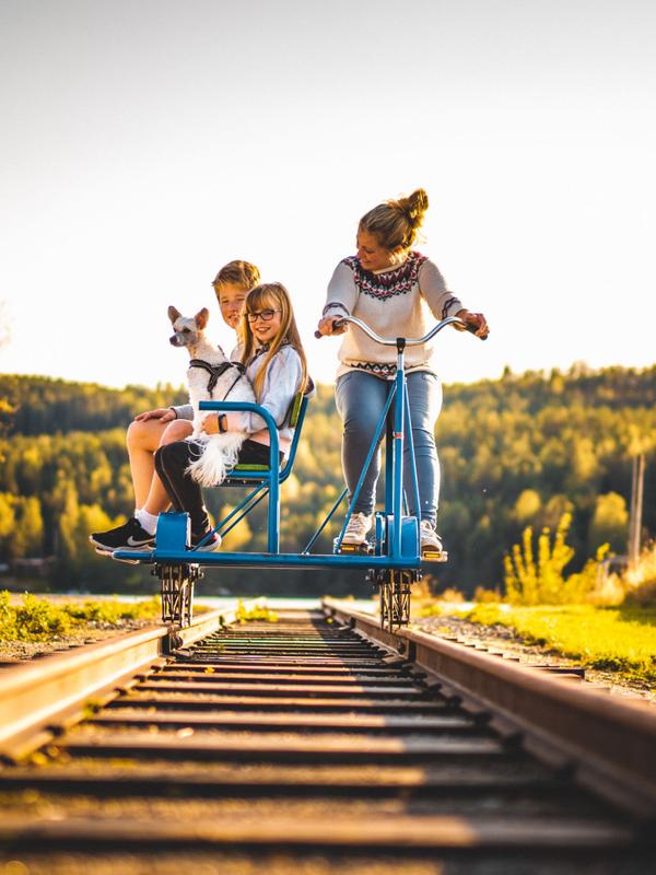 The old railway Tertitten close to Haldenkanalen.