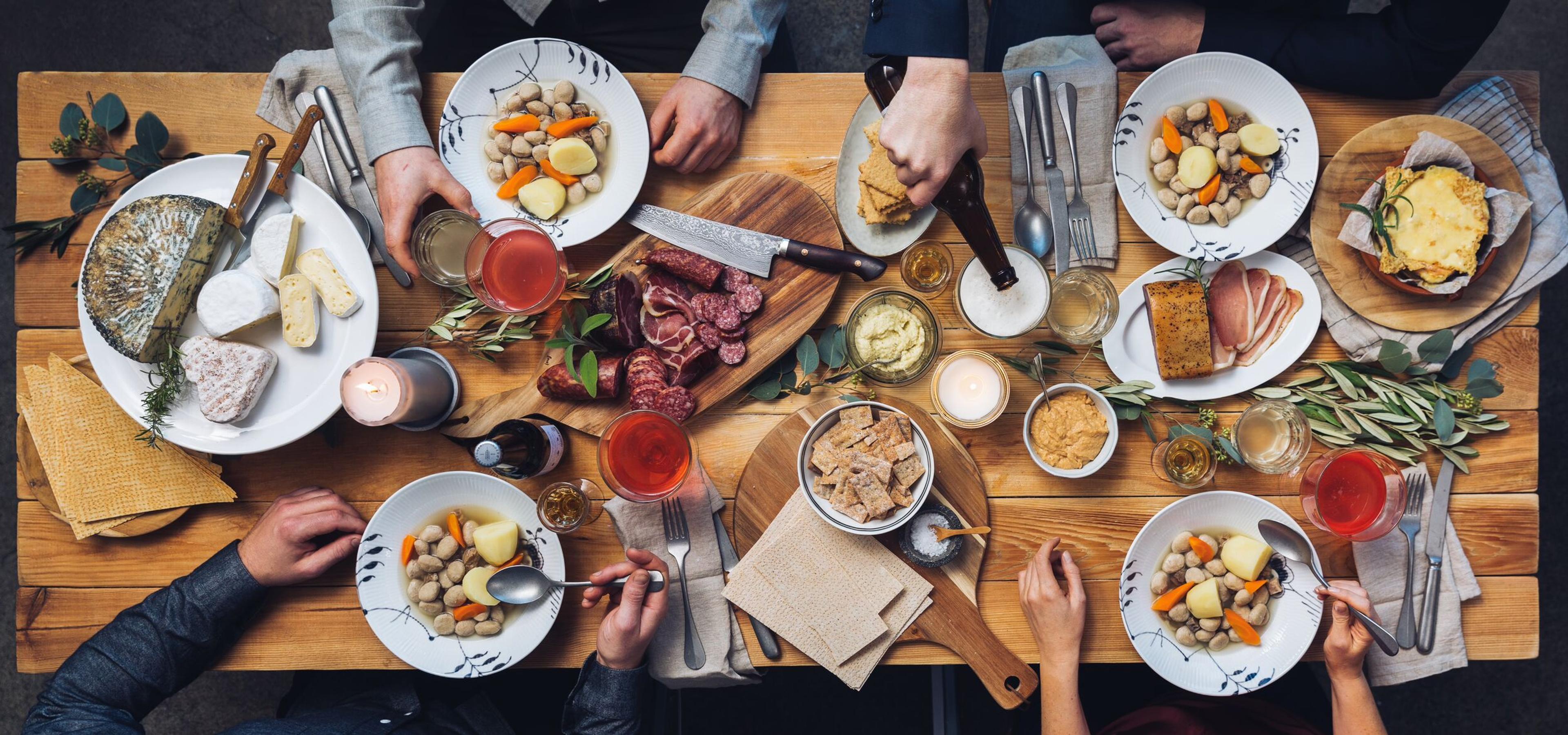 Traditional festive food from Trøndelag, "sodd", from Inderøy Slakteri at Inderøya in Trøndelag