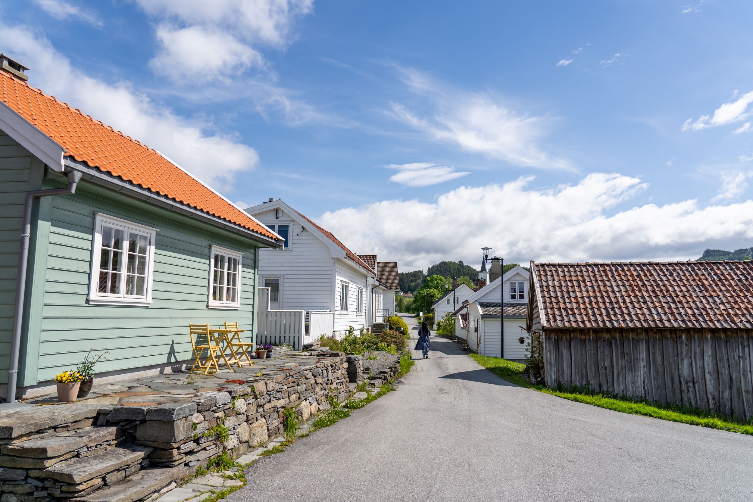 The village Jelsa in Suldal, Ryfylke, Fjord Norway.