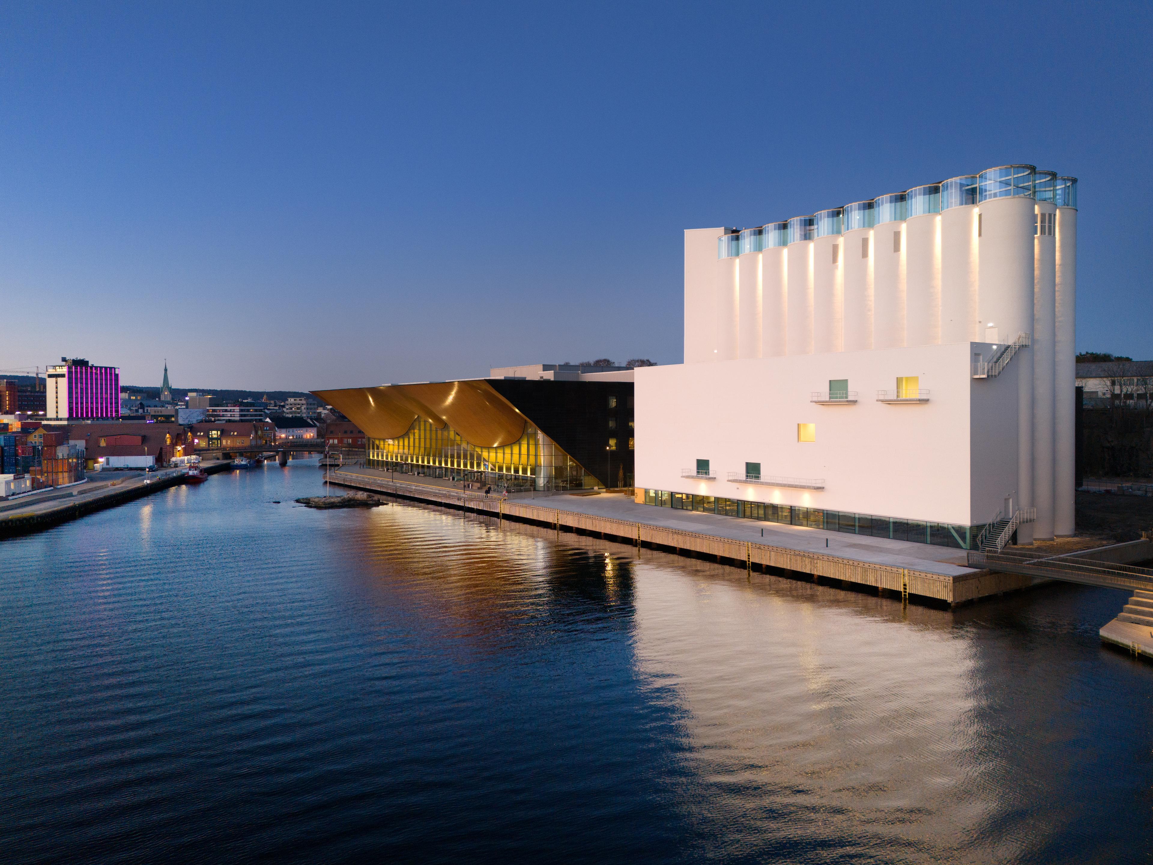Kunstsilo - The art silo at Odderøya island in Kristiansand, Southern Norway