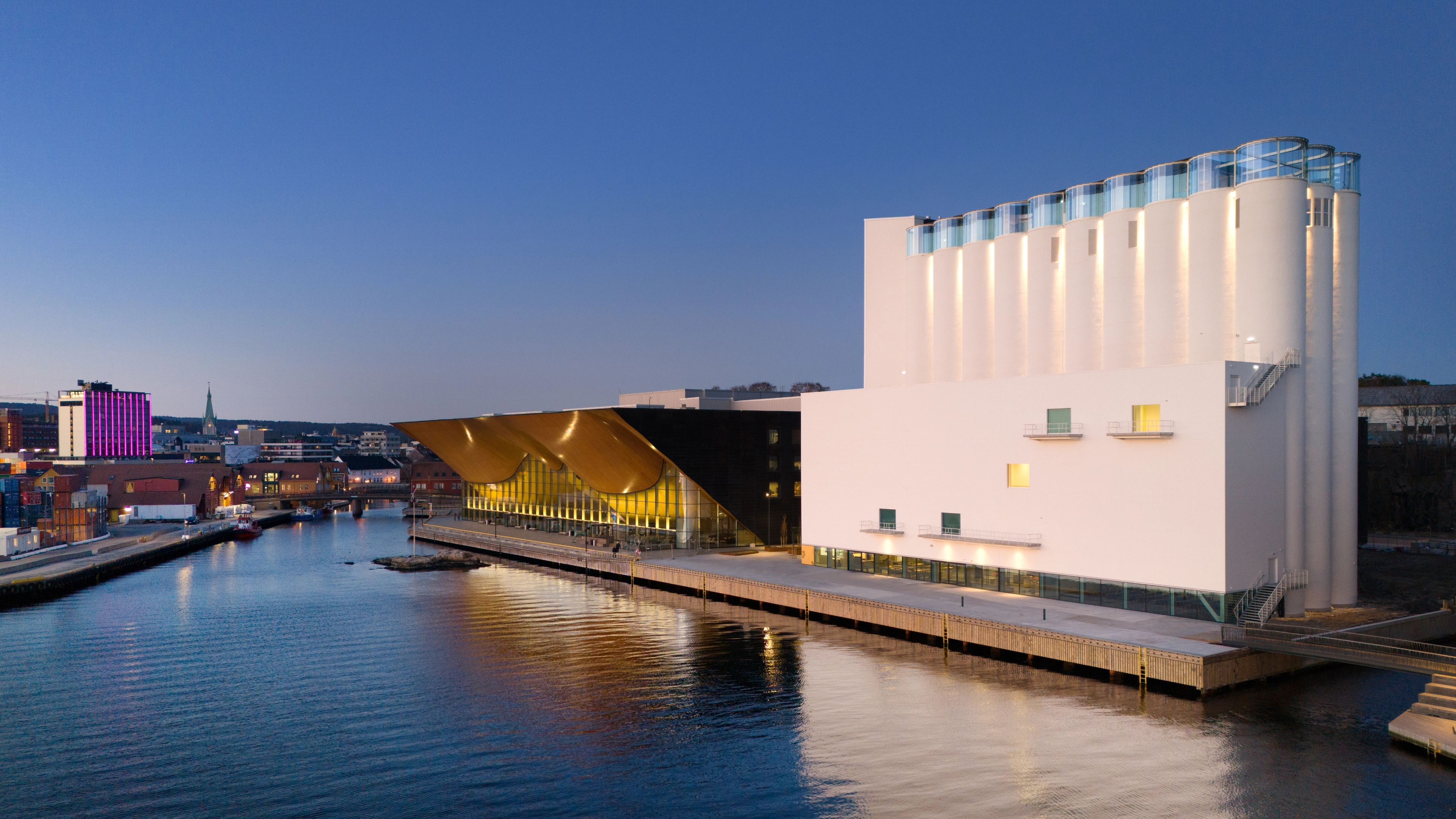 Kunstsilo - The art silo at Odderøya island in Kristiansand, Southern Norway