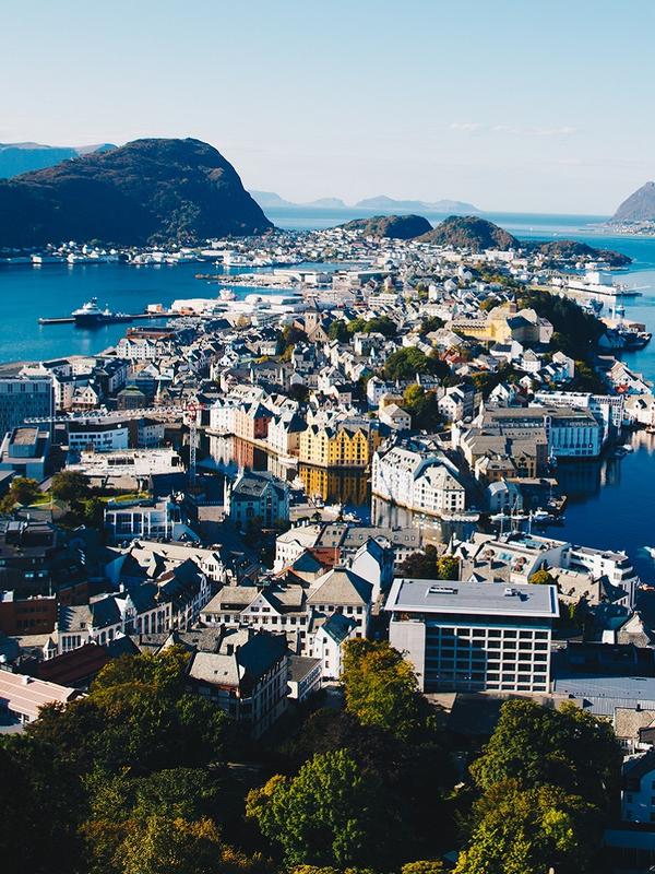 View of Ålesund from the Aksla viewpoint, Norway
