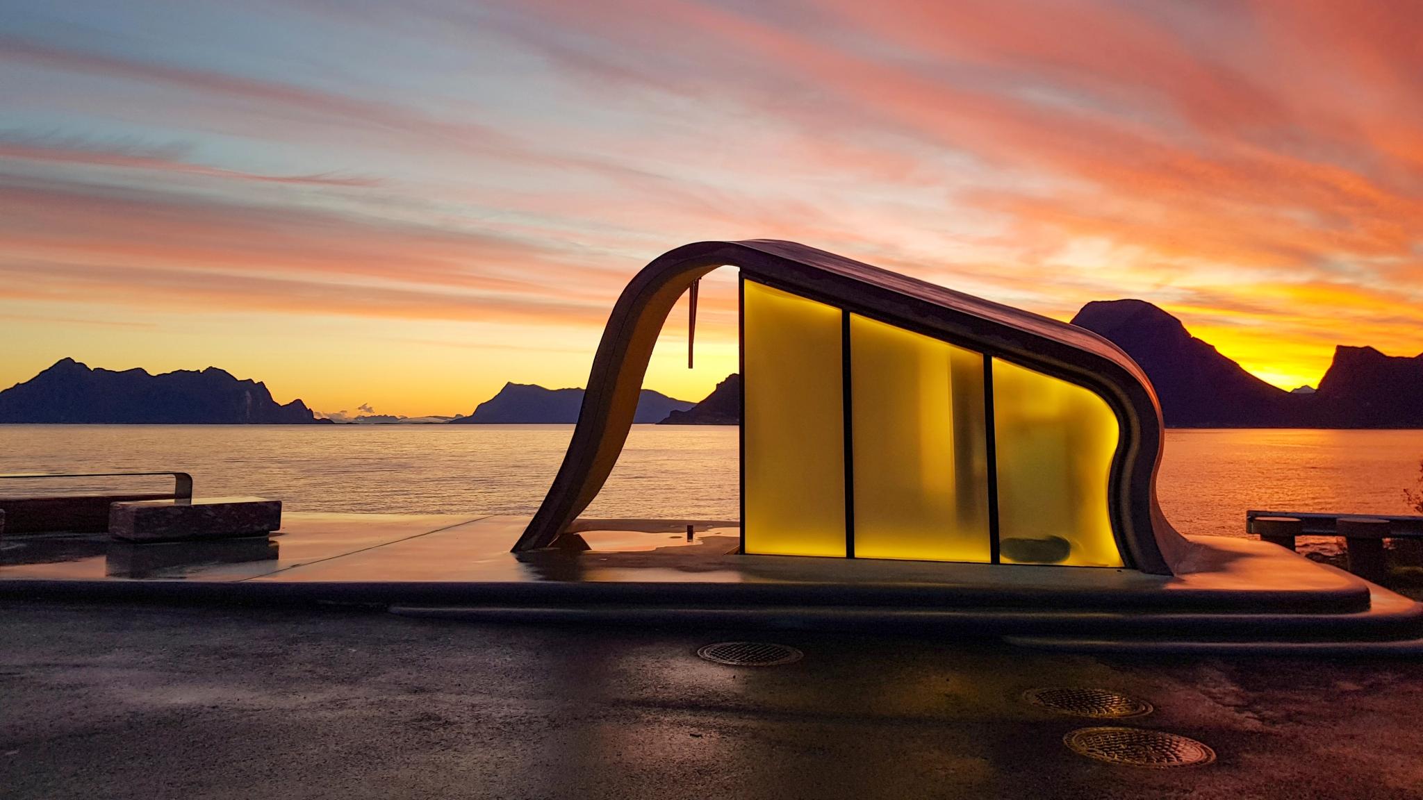 Ureddplassen on the Norwegian Scenic Route Helgelandskysten