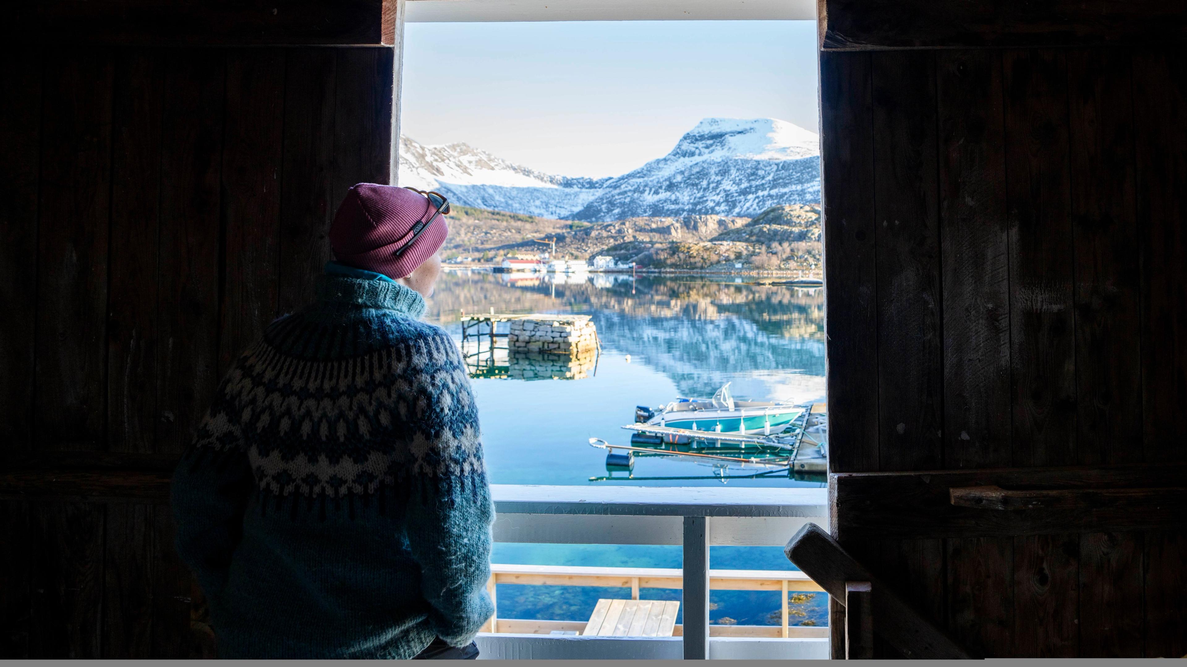 Woman looking out on the sea