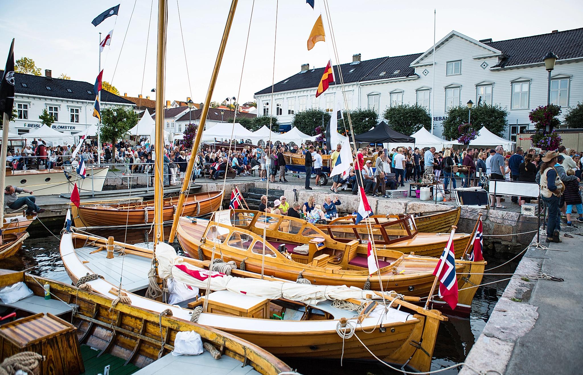 Risør Trebåtfestival (The wooden boat festival) in Risør