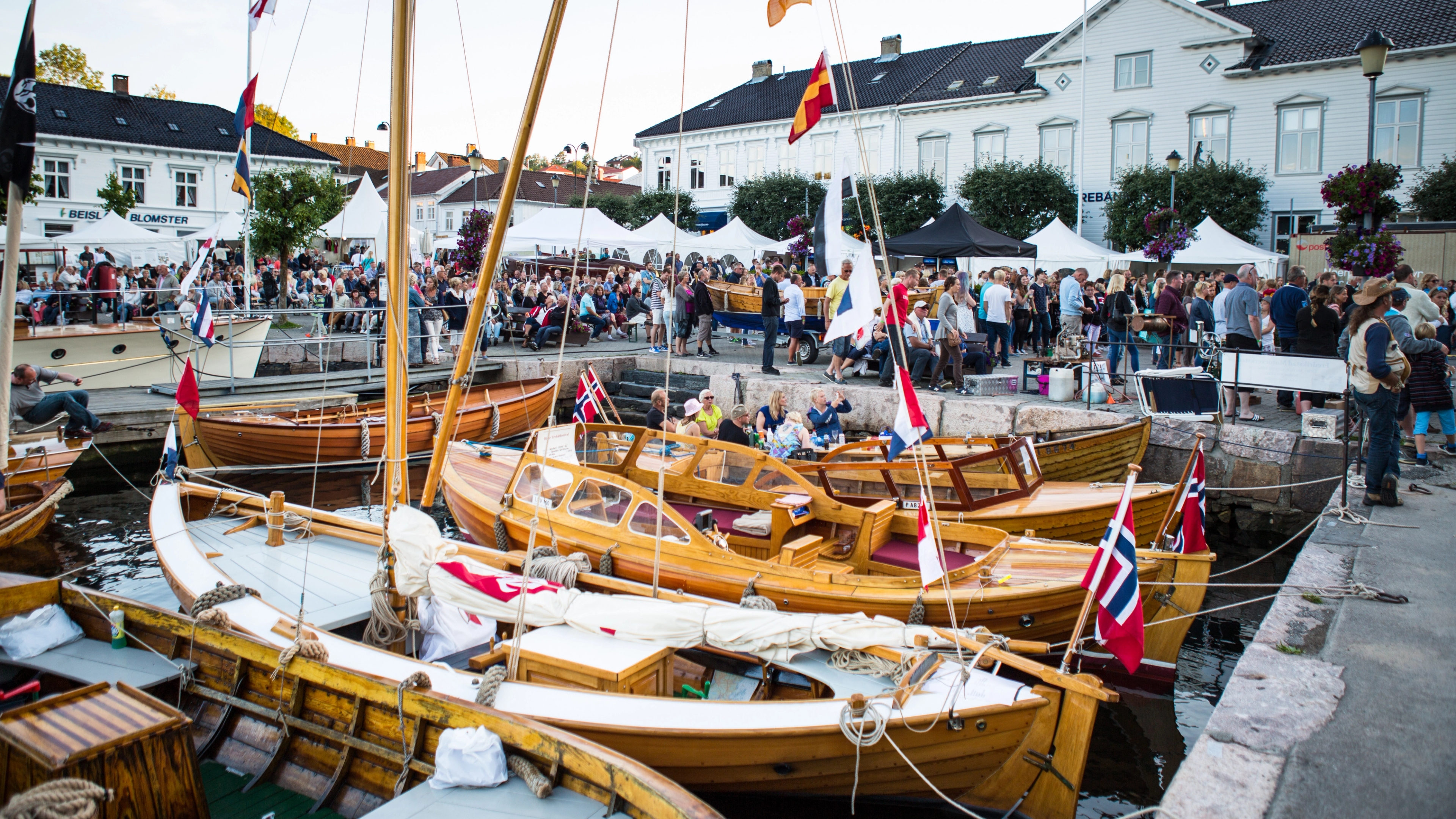 Risør Trebåtfestival (The wooden boat festival) in Risør