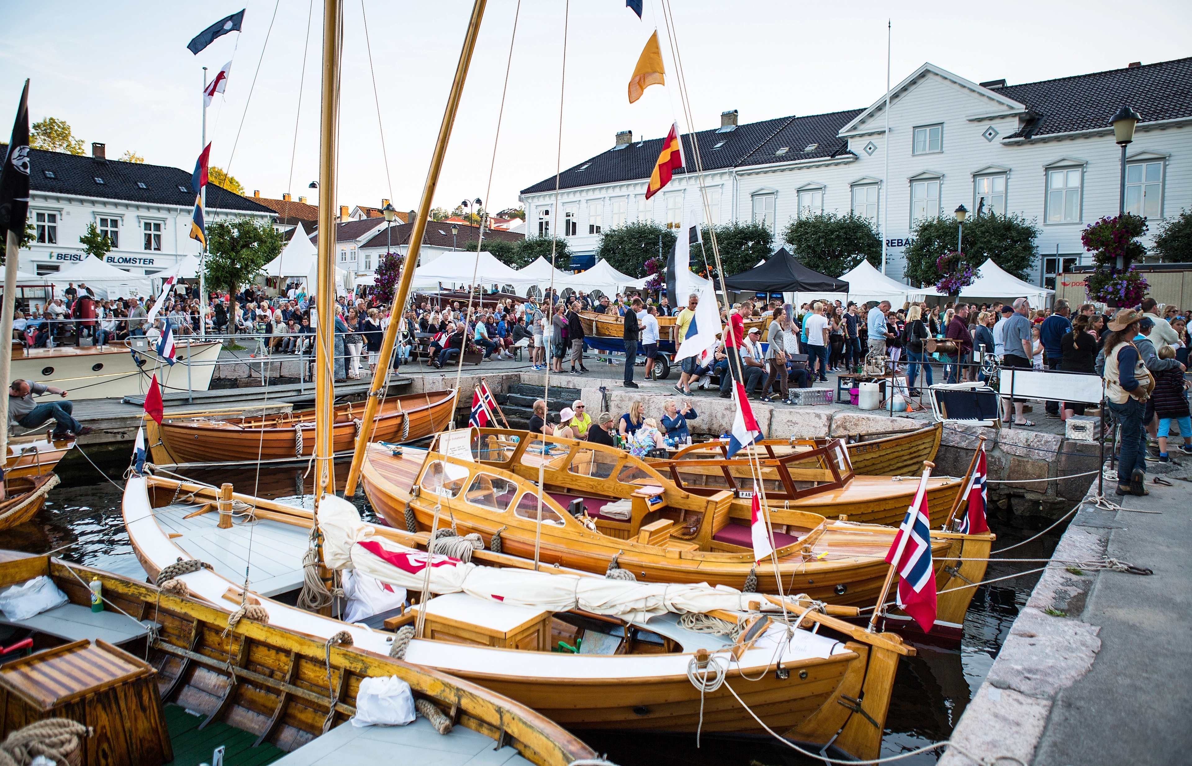 Risør Trebåtfestival (The wooden boat festival) in Risør