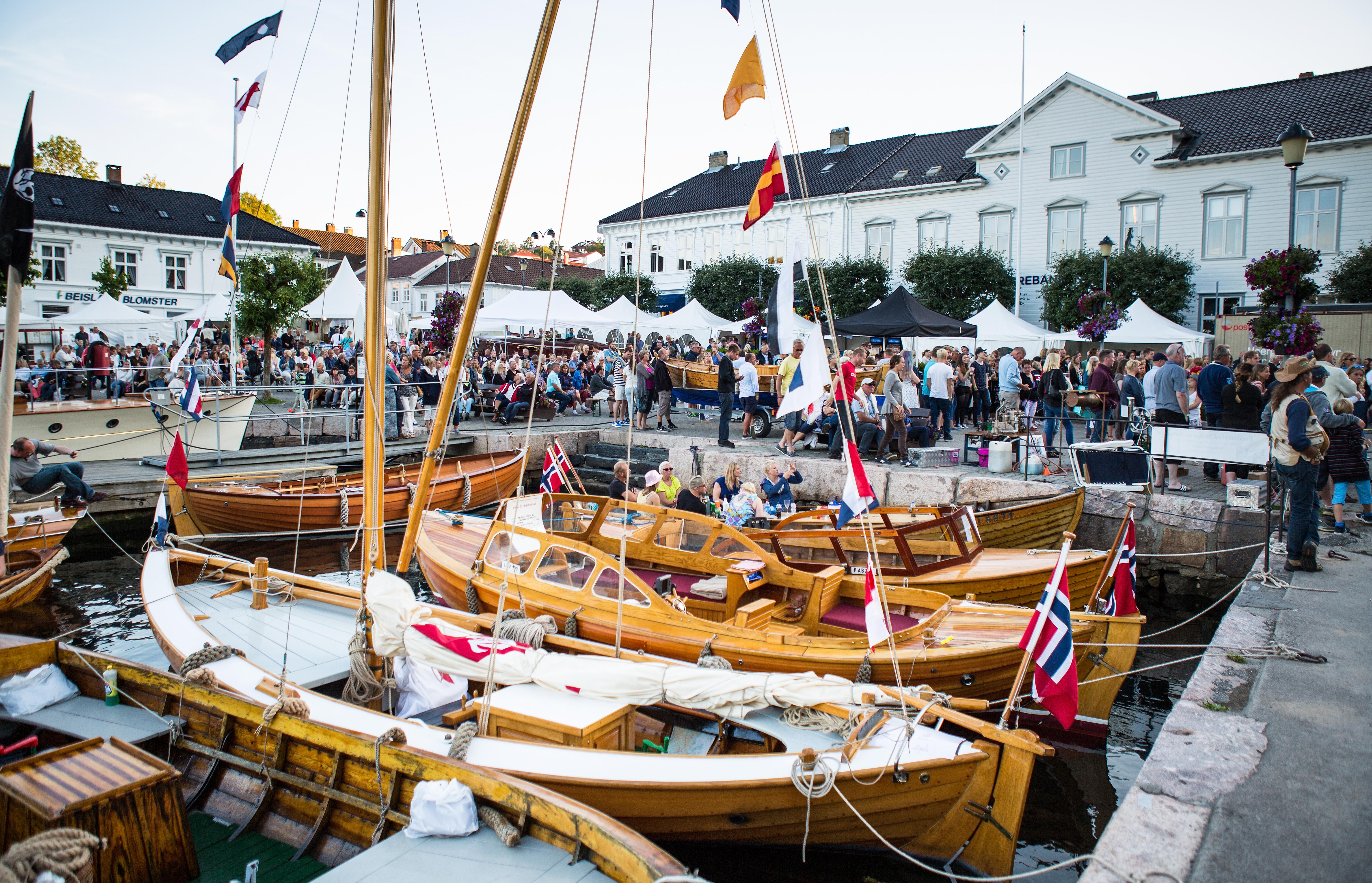 Risør Trebåtfestival (The wooden boat festival) in Risør