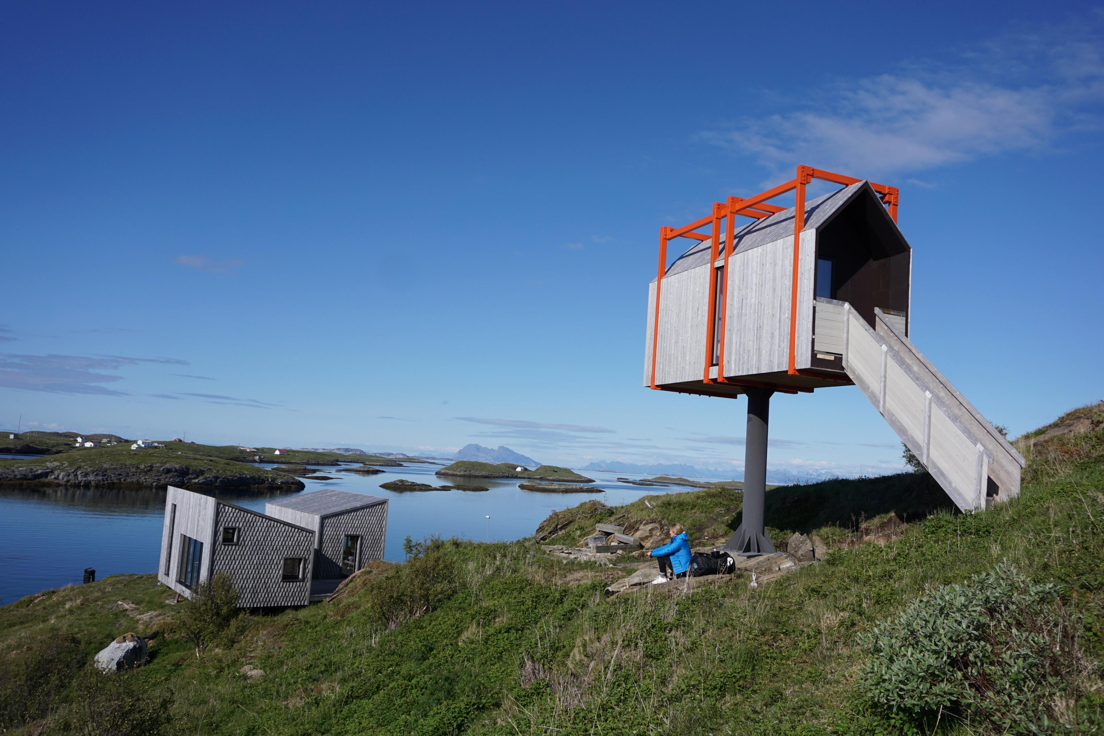 Alojamiento Fordypningsrommet Fleinvær (The Arctic Hideaway), en Helgeland, Norte de Noruega.