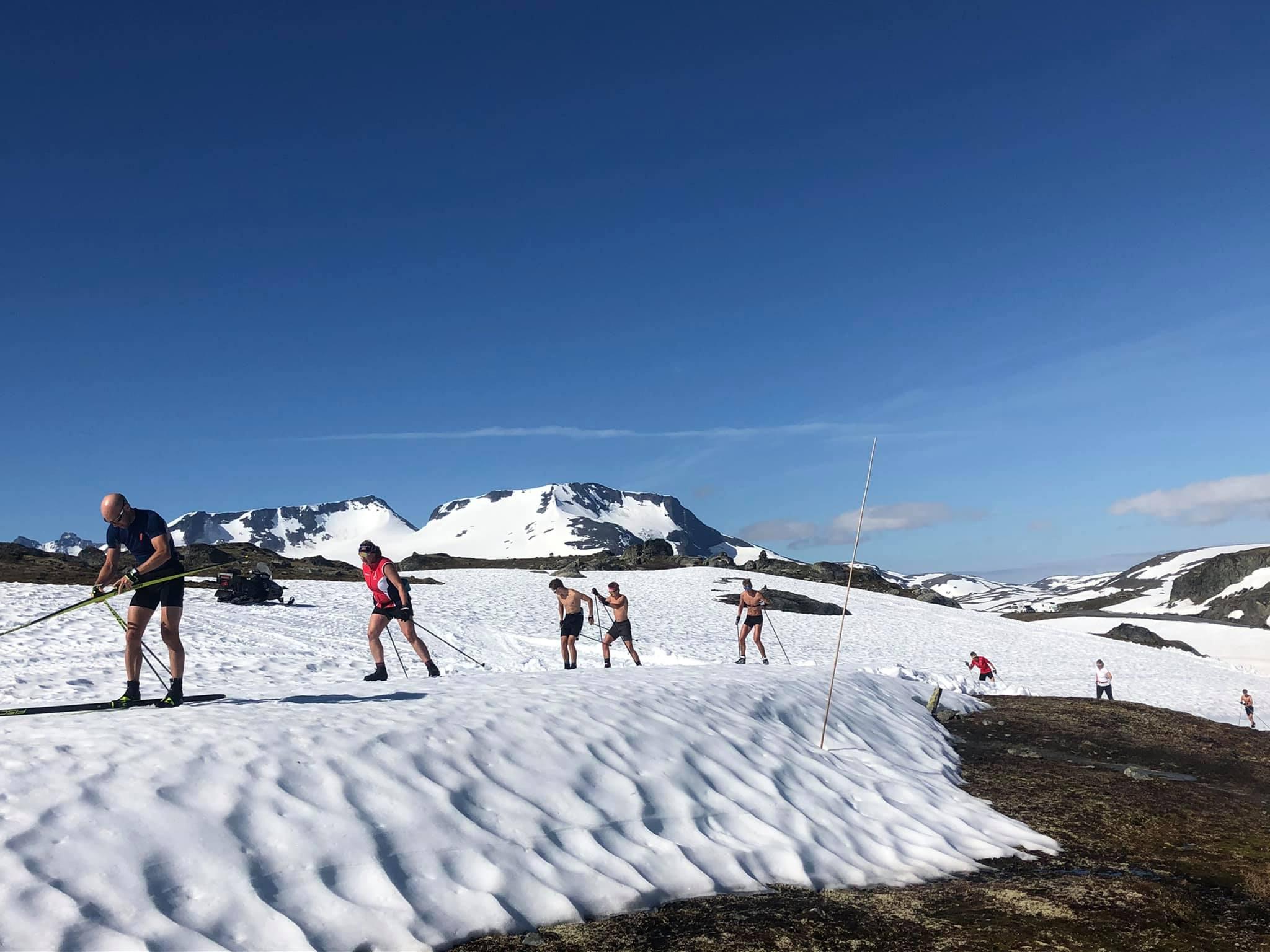 People skiing at Sognefjellet
