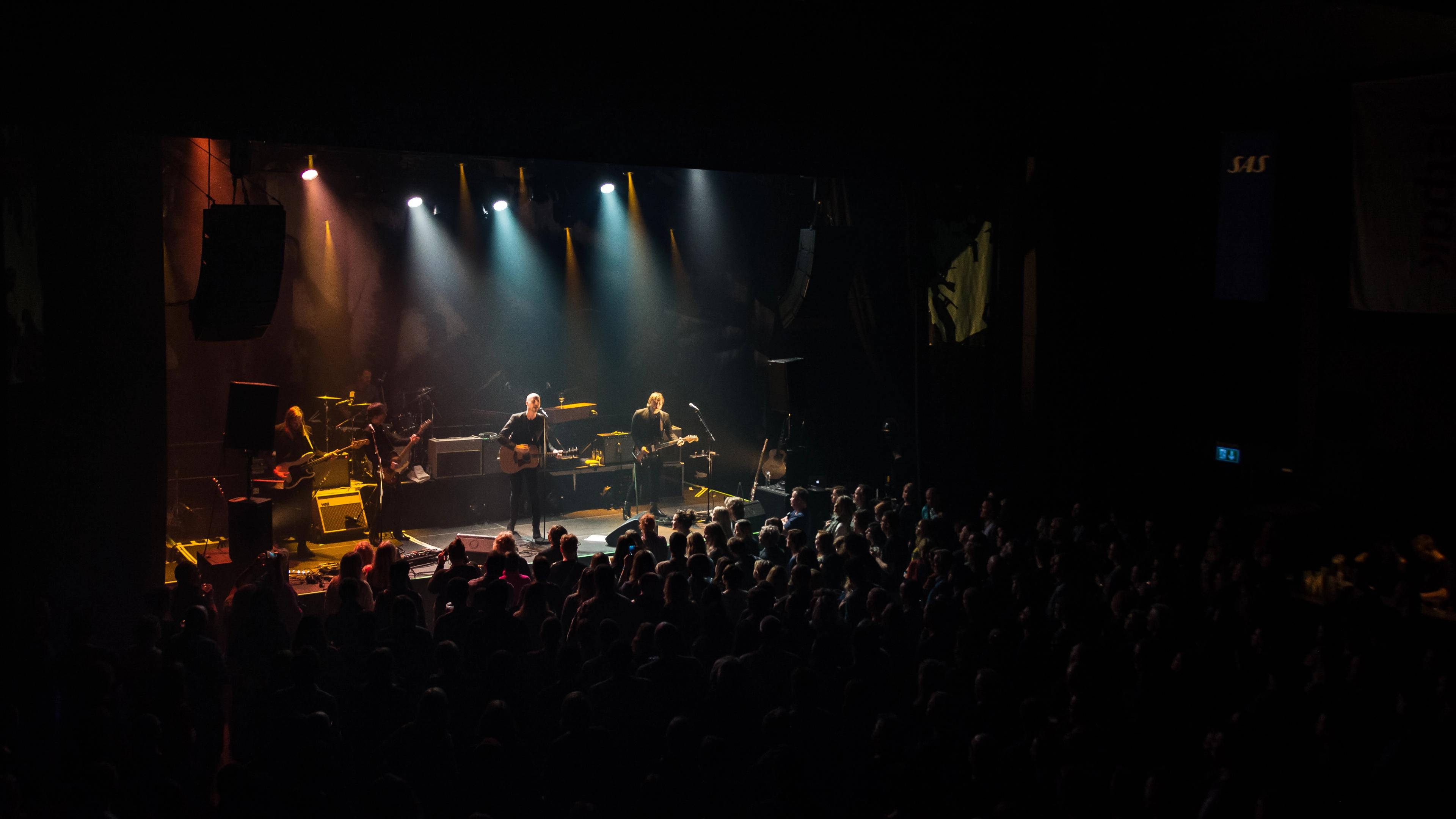 Crowded concert in Longyearbyen, Svalbard, Northern Norway