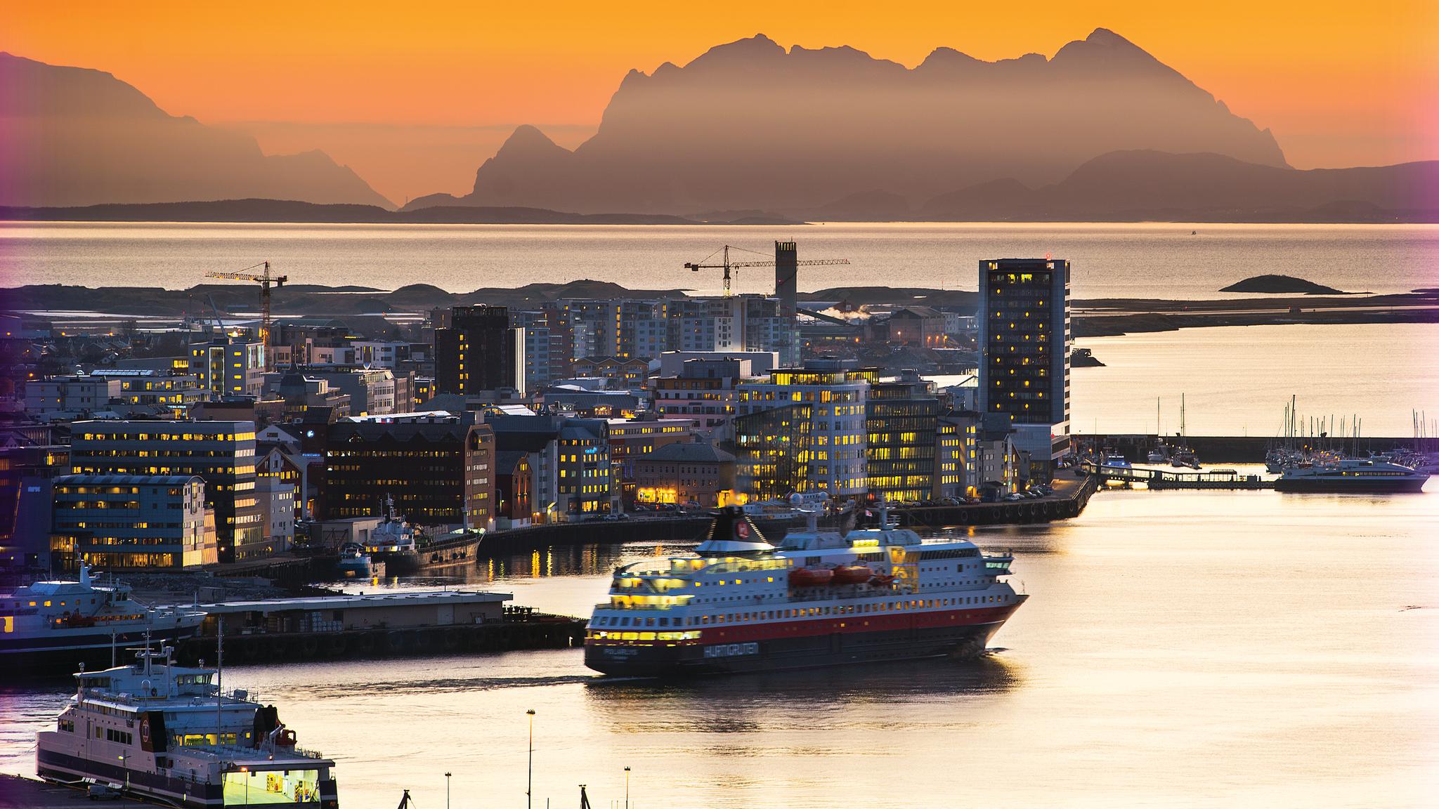 Midnight sun in Bodø, Northern Norway