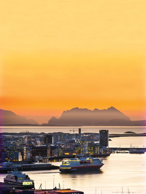 Midnight sun in Bodø, Northern Norway