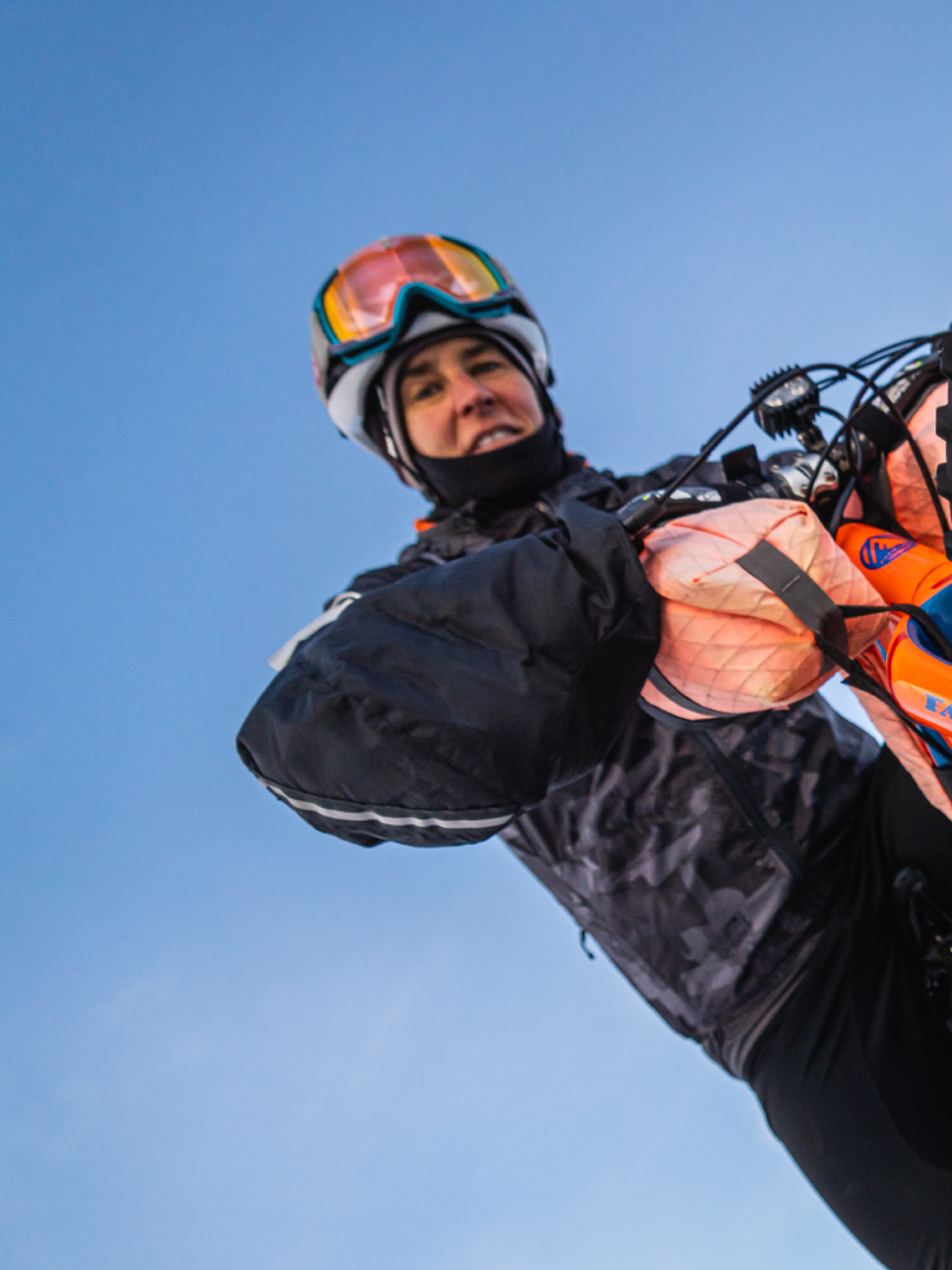 A woman on a fatbike in Geilo, Norway.