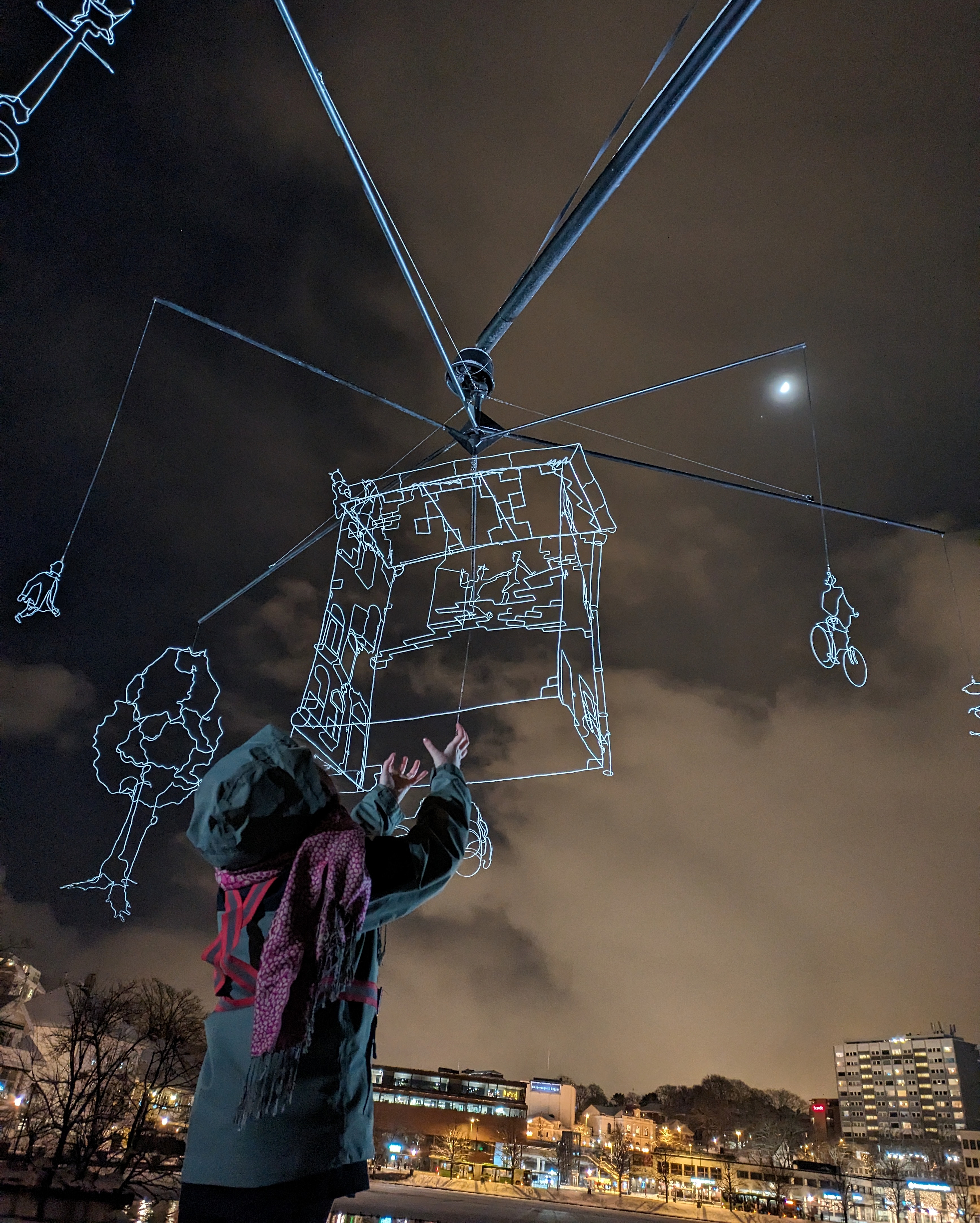 Glød light festival in Stavanger, Southern Norway