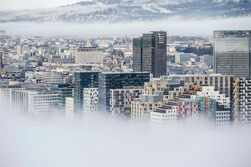 Barcode skylinen i Oslo