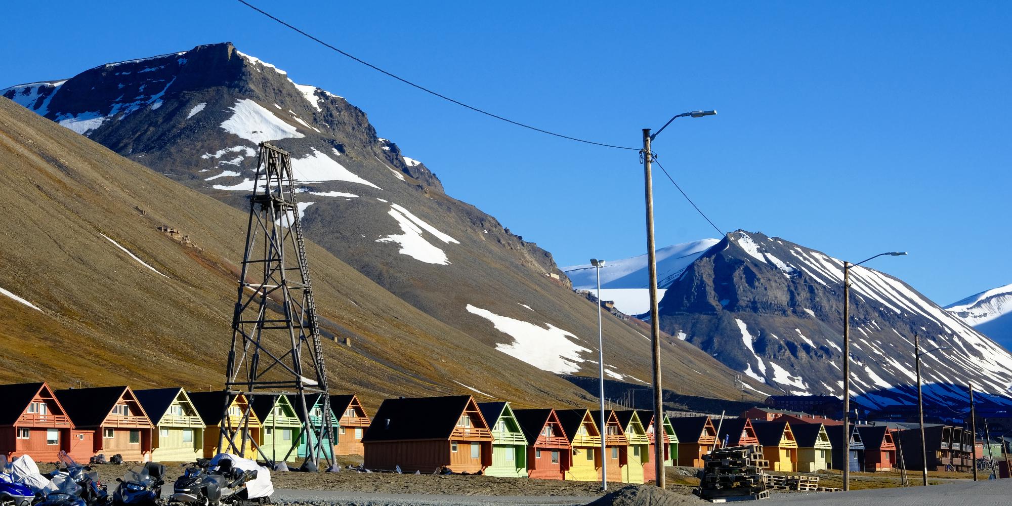 "Spisshusene" in Longyearbyen, Svalbard