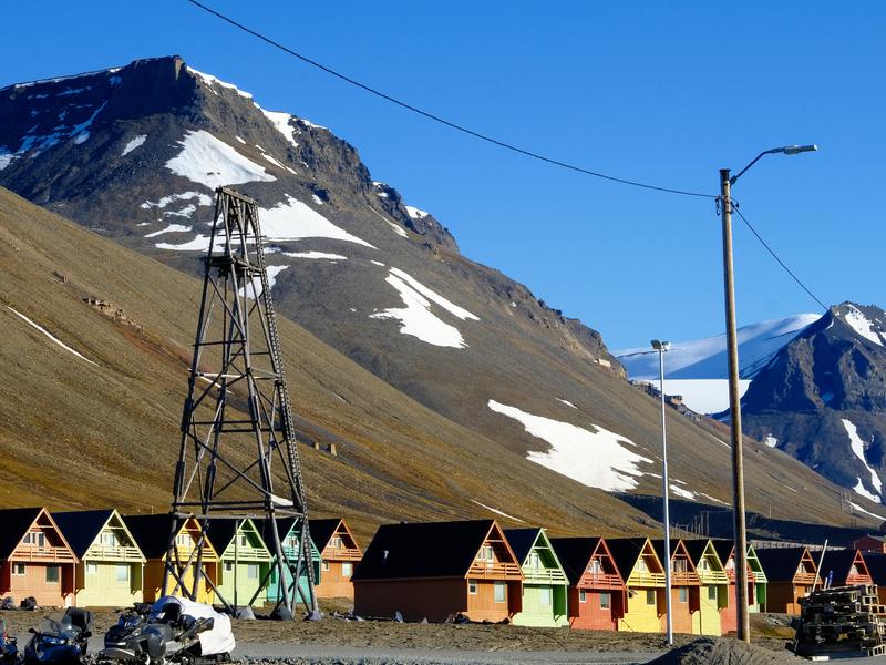 "Spisshusene" in Longyearbyen, Svalbard