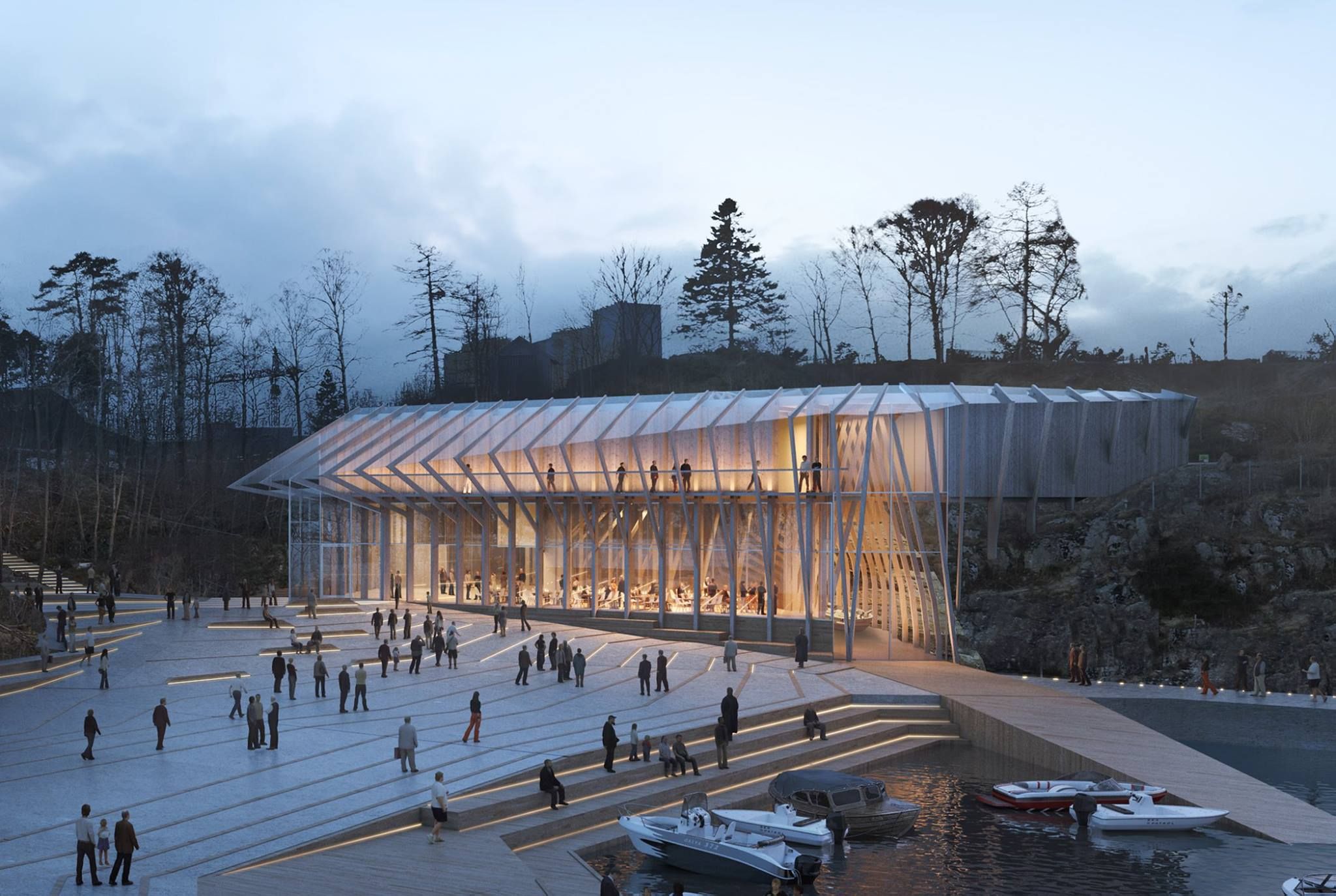 Illustrasjonsbilde av det nye Vest-Agder-museet på Odderøya i Kristiansand, Southern Norway