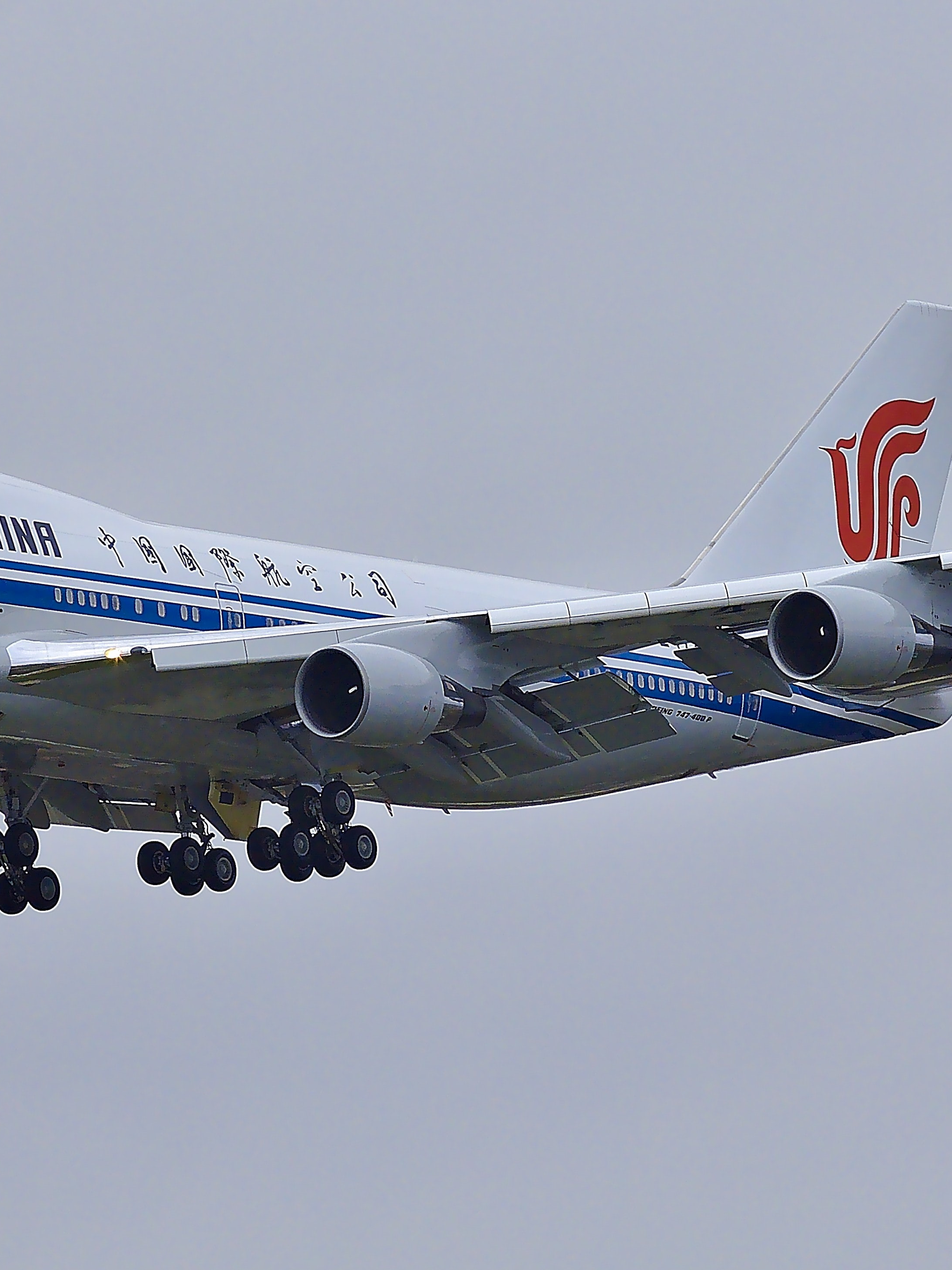 Air China - flymaskin i luften