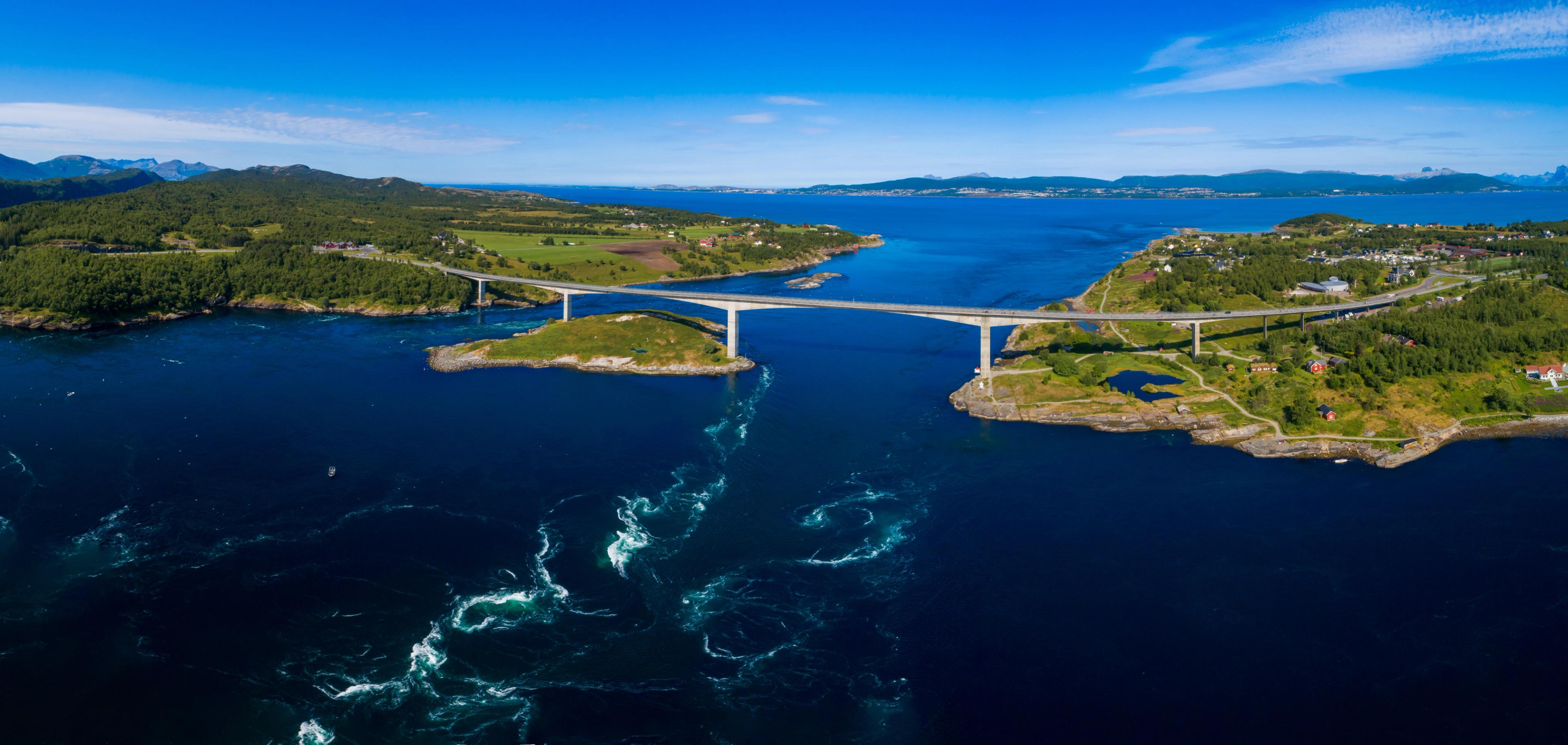 The Saltstraumen bridge in Northern-Norway