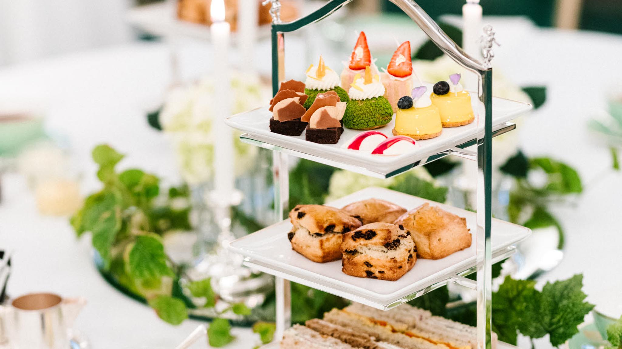 Afternoon tea at Hotel Bristol, Oslo, Eastern Norway