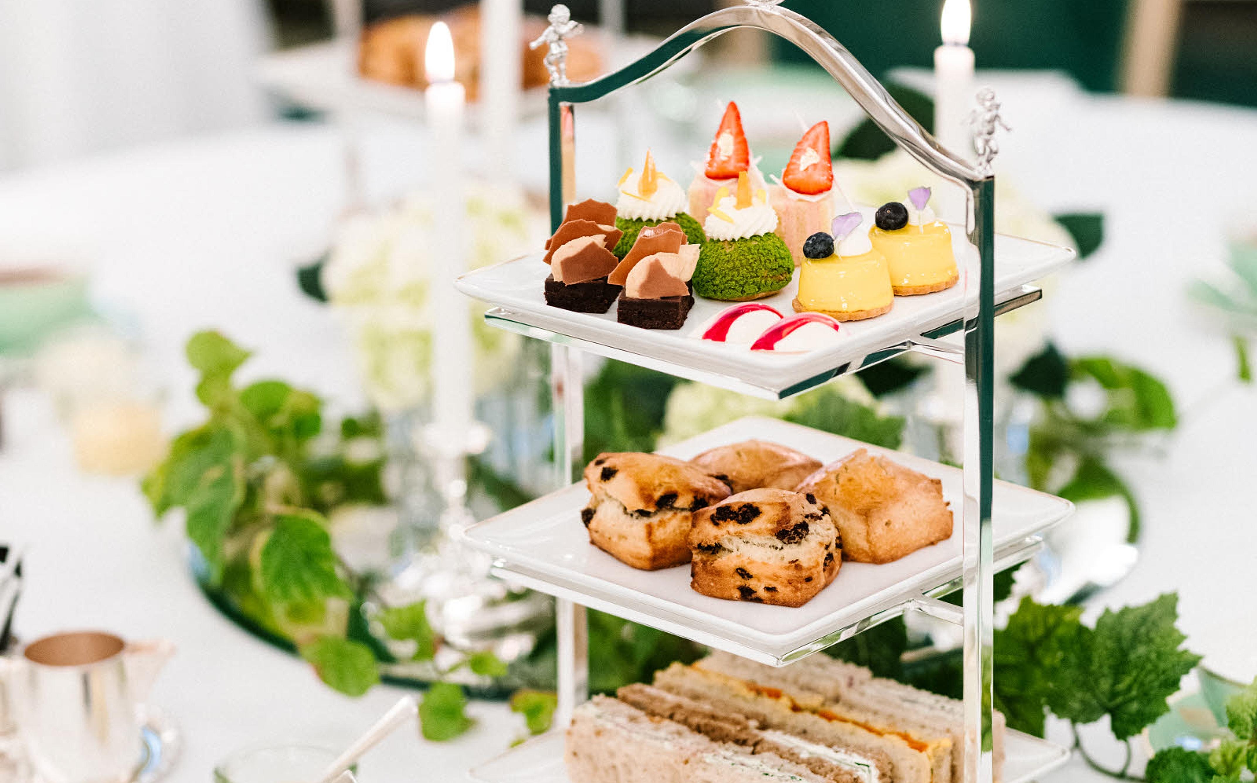 Afternoon tea at Hotel Bristol, Oslo, Eastern Norway