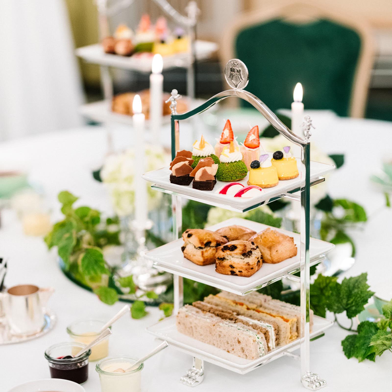 Afternoon tea at Hotel Bristol, Oslo, Eastern Norway