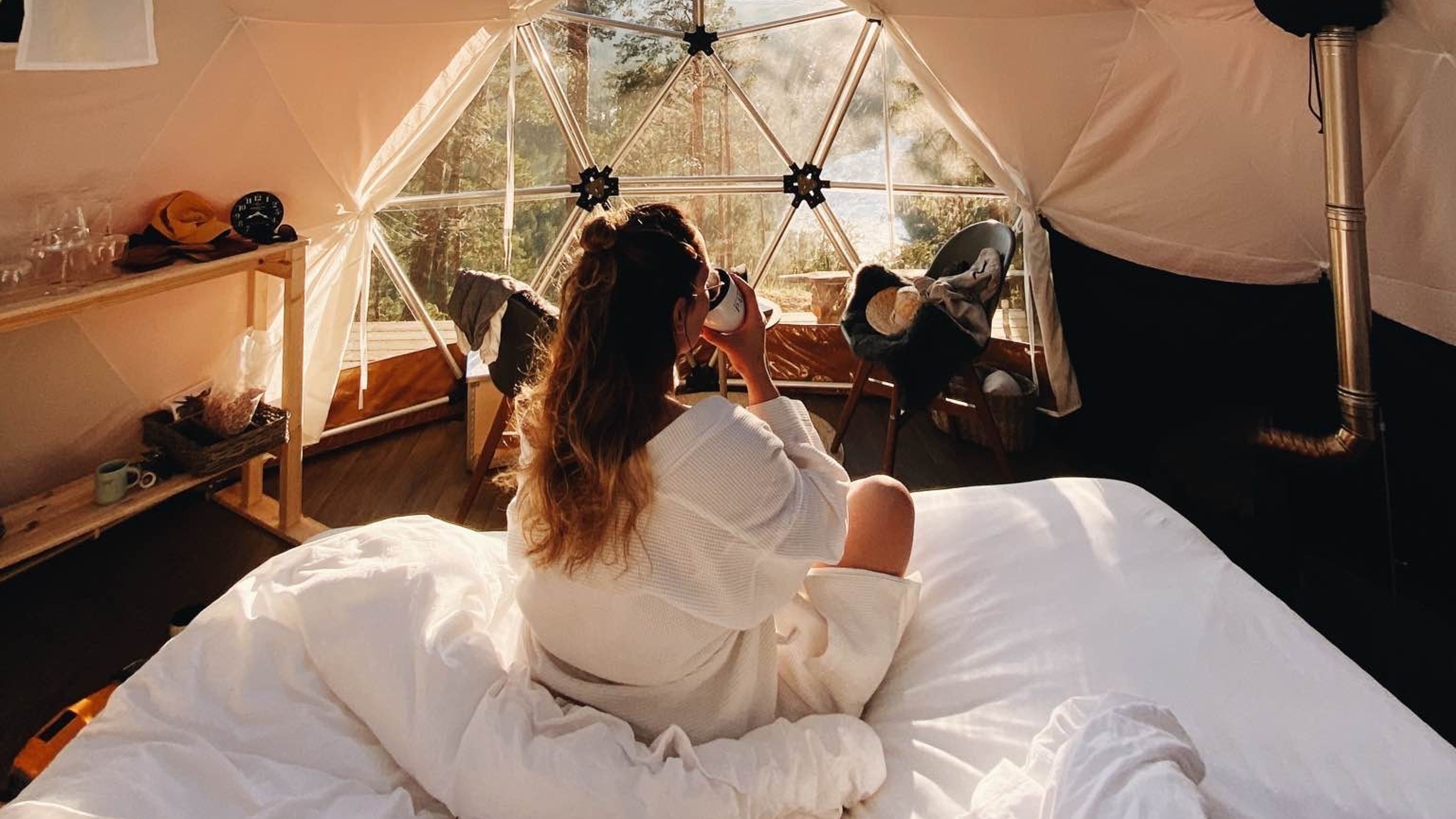 Dome tent in Oppdal in Norway