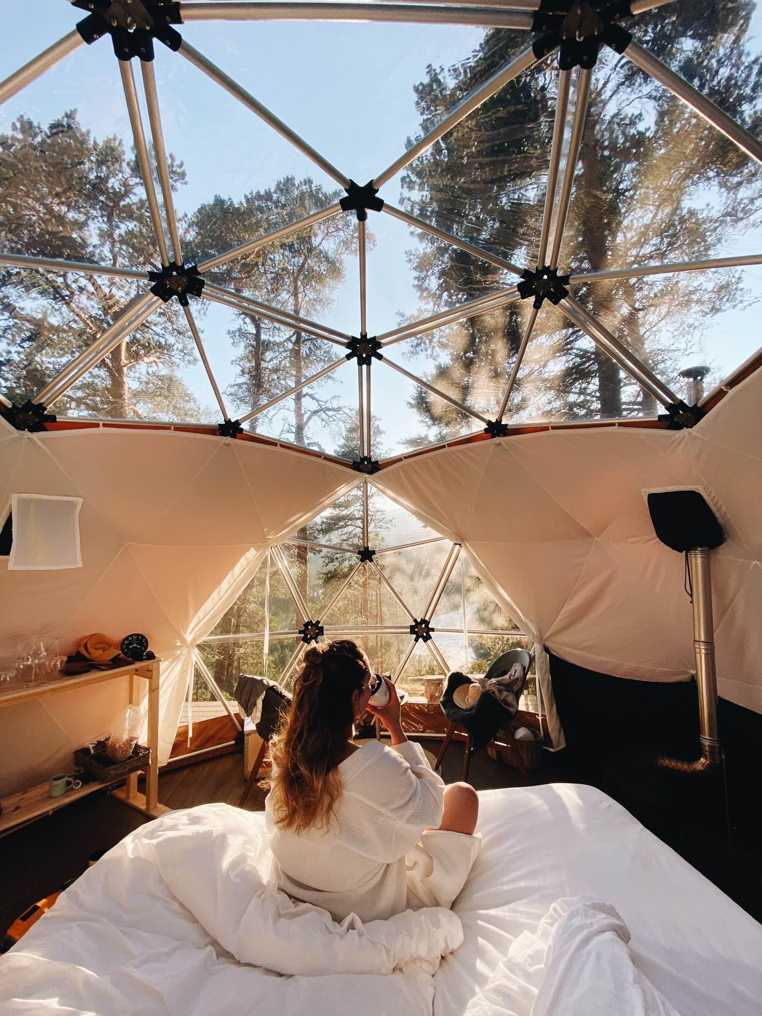 Dome tent in Oppdal in Norway