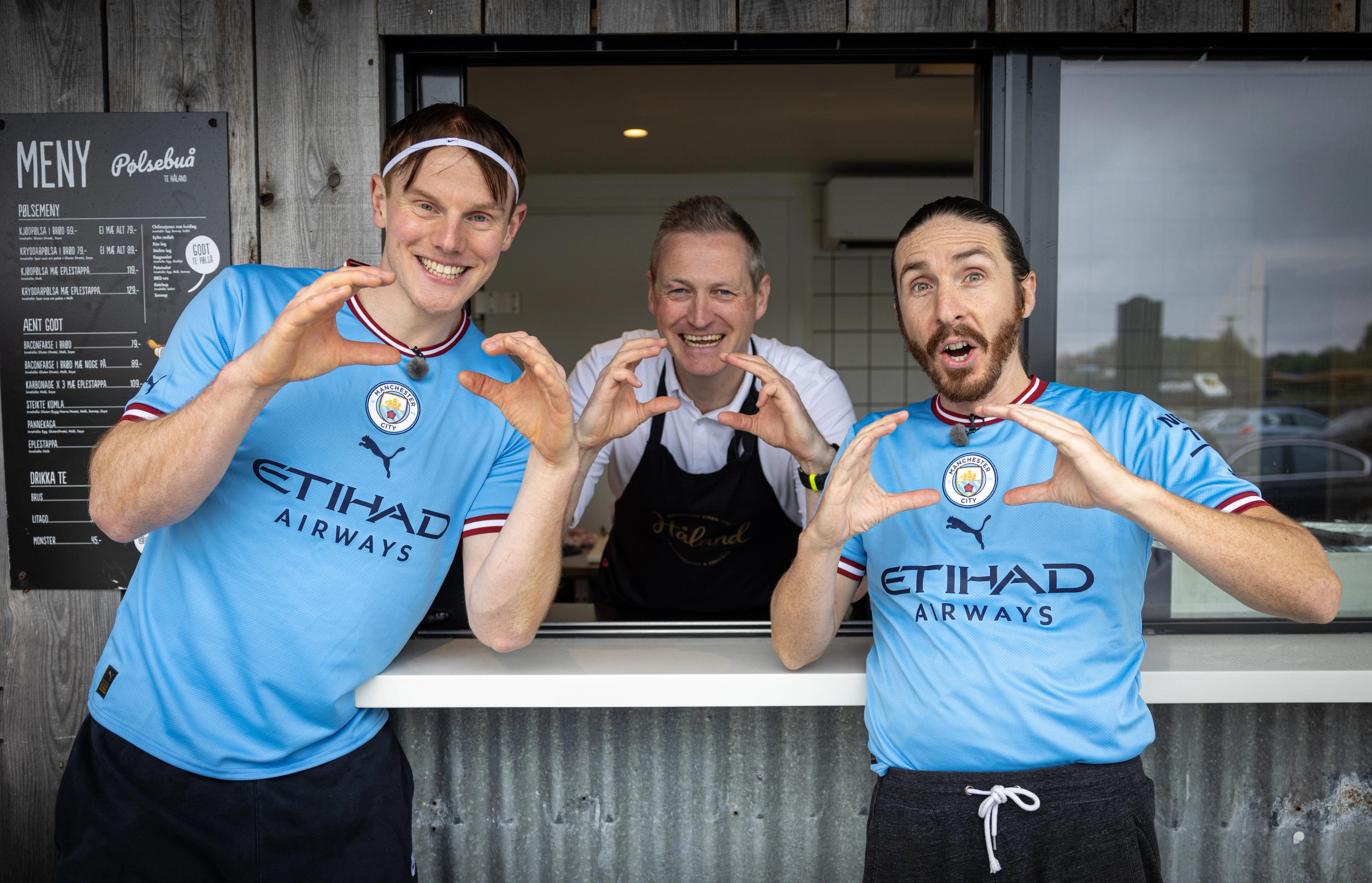 Erling Braut Haaland fans visiting Bryne in Jæren, Fjord Norway