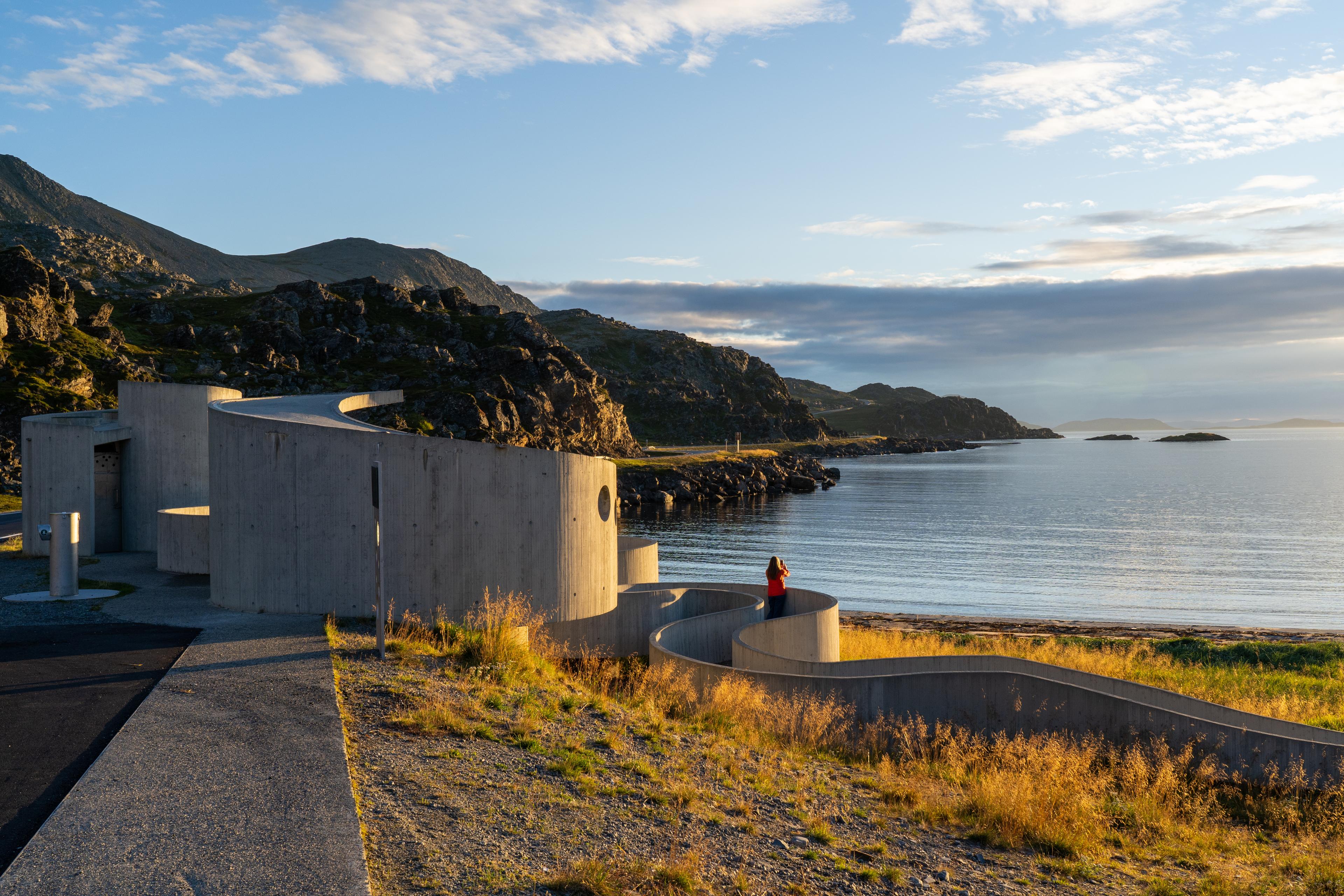 Designer restrooms along the Norwegian Scenic Routes in Norway