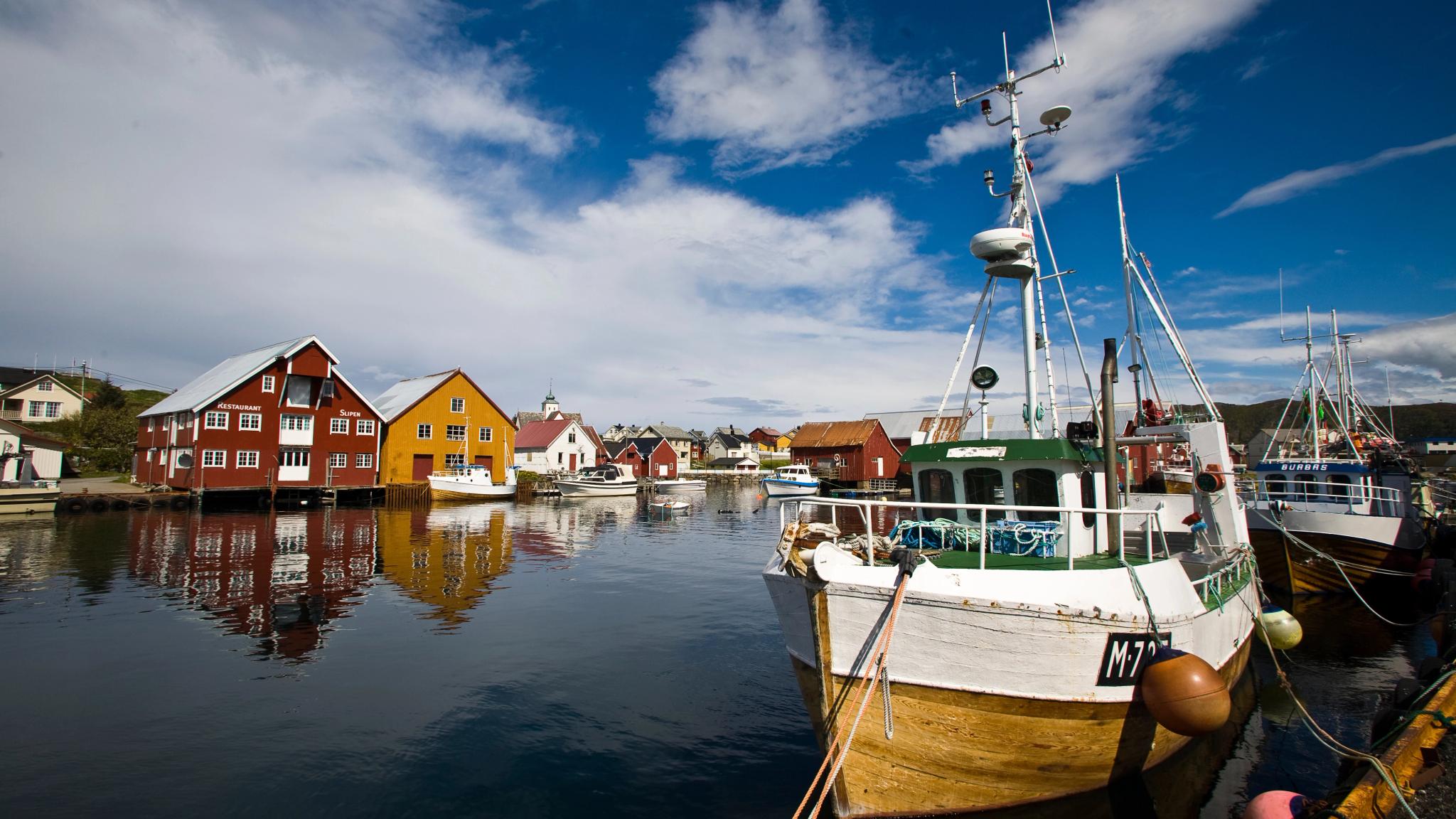 The fishing village Bud in Northwest in Fjord Norway