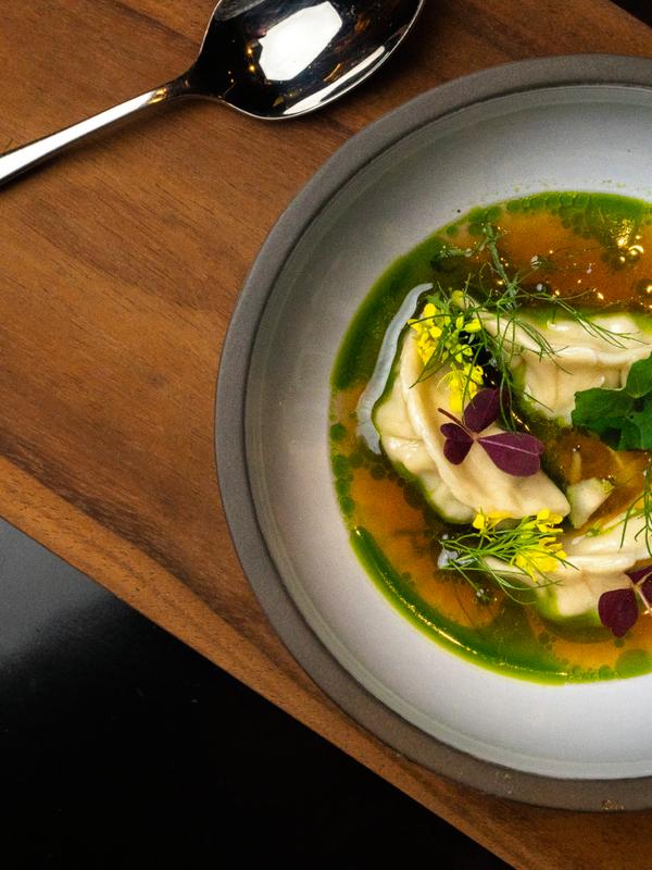 Dumplings with skrei