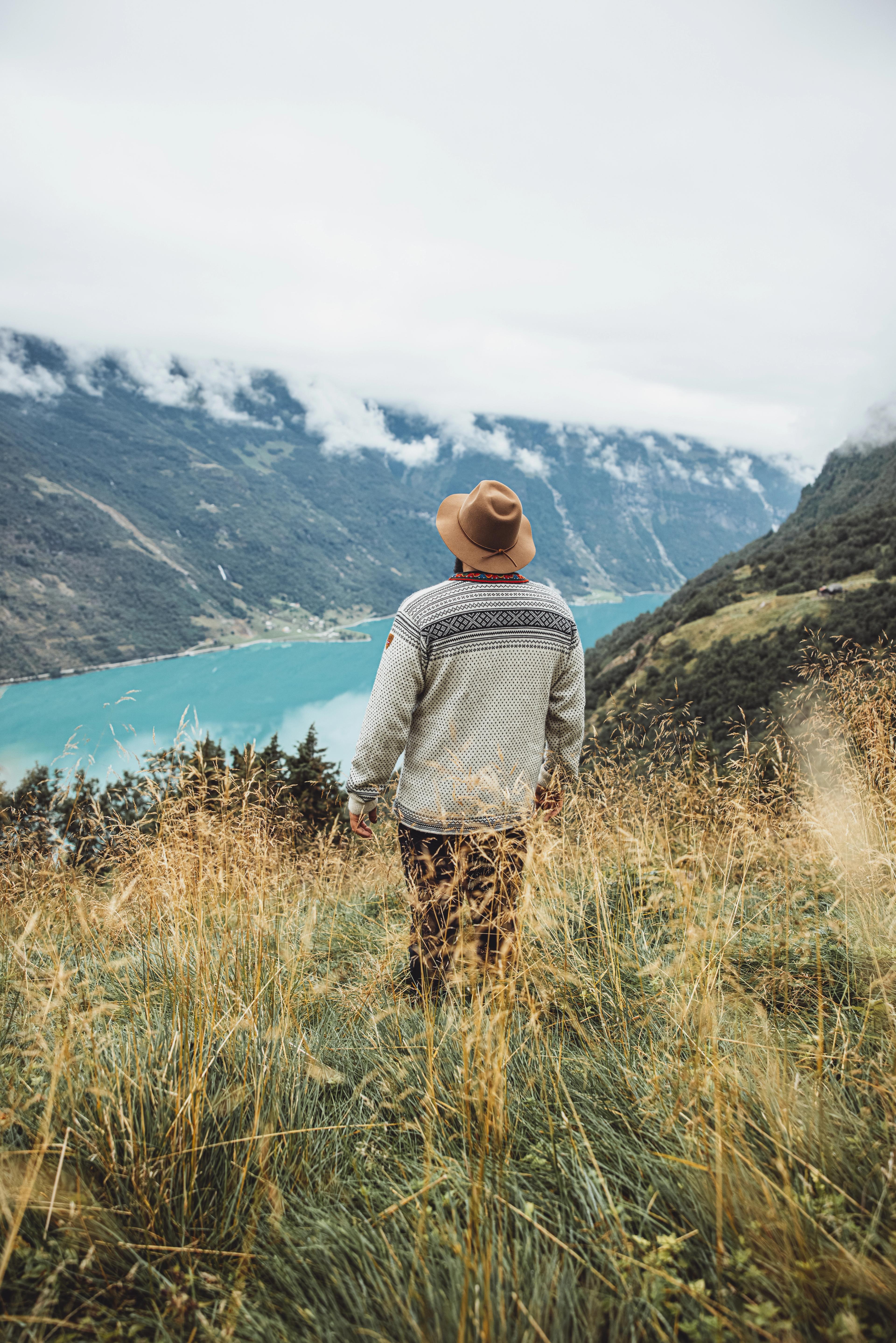 Hiking to Flatsteinbu in Nordfjord, Fjord Norway
