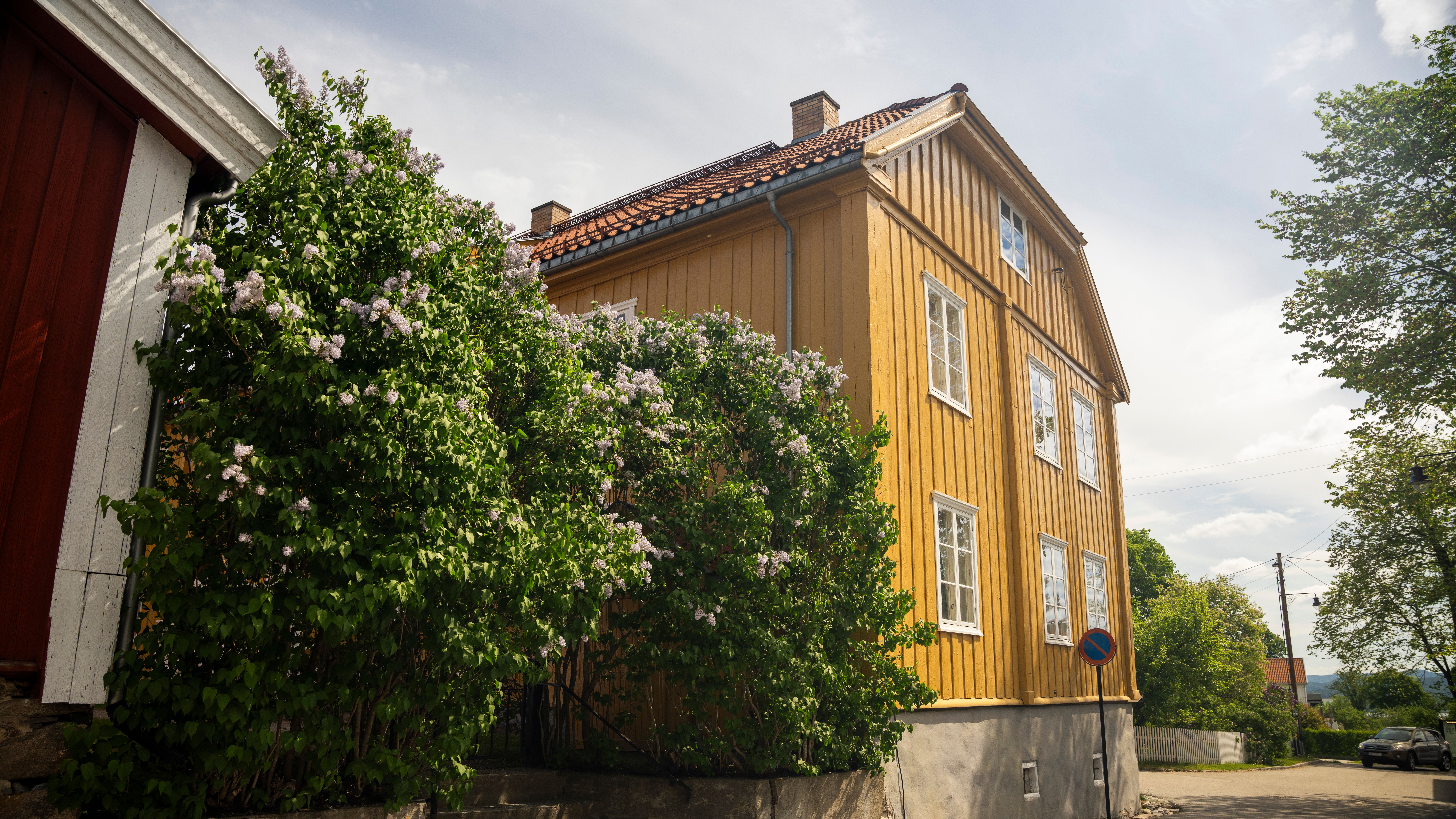 A yellow house in Øvrebyen, the old town of Kongsvinger.