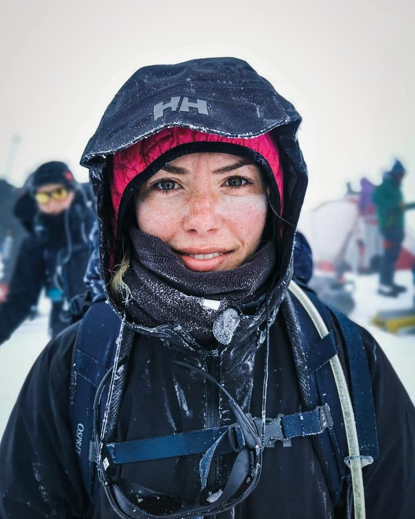Portrait of Maria Otterlei at Folgefonna glacier