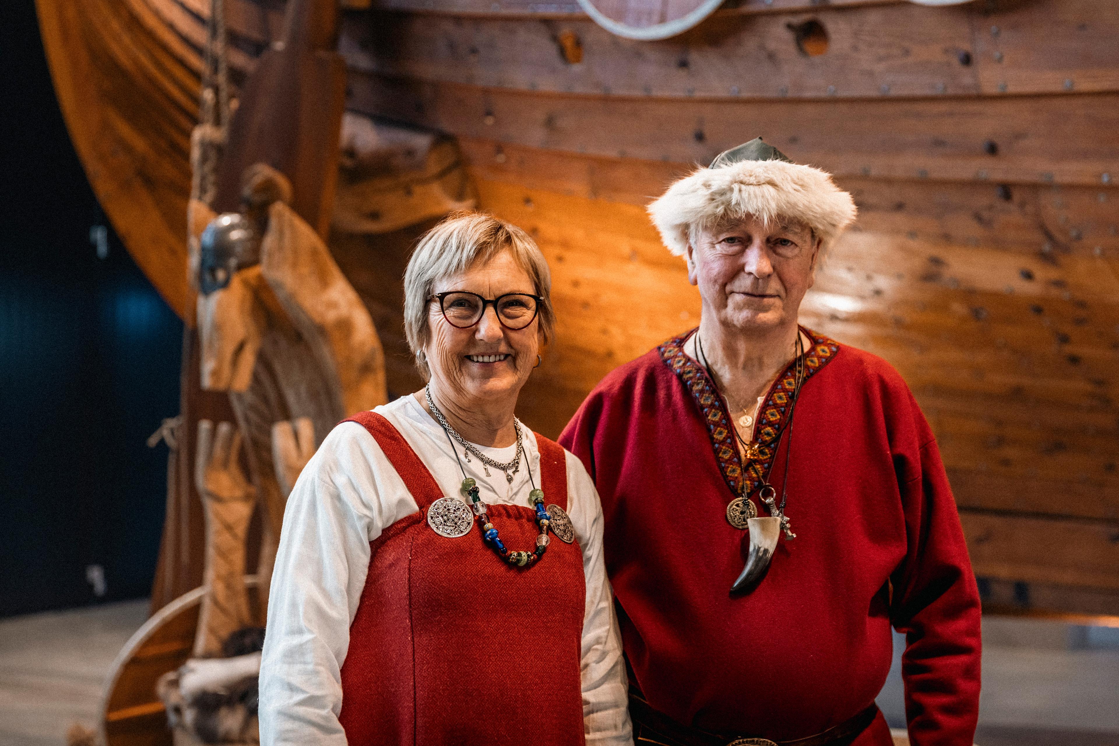 Two vikings at the Sagastad Viking Centre in Nordfjord