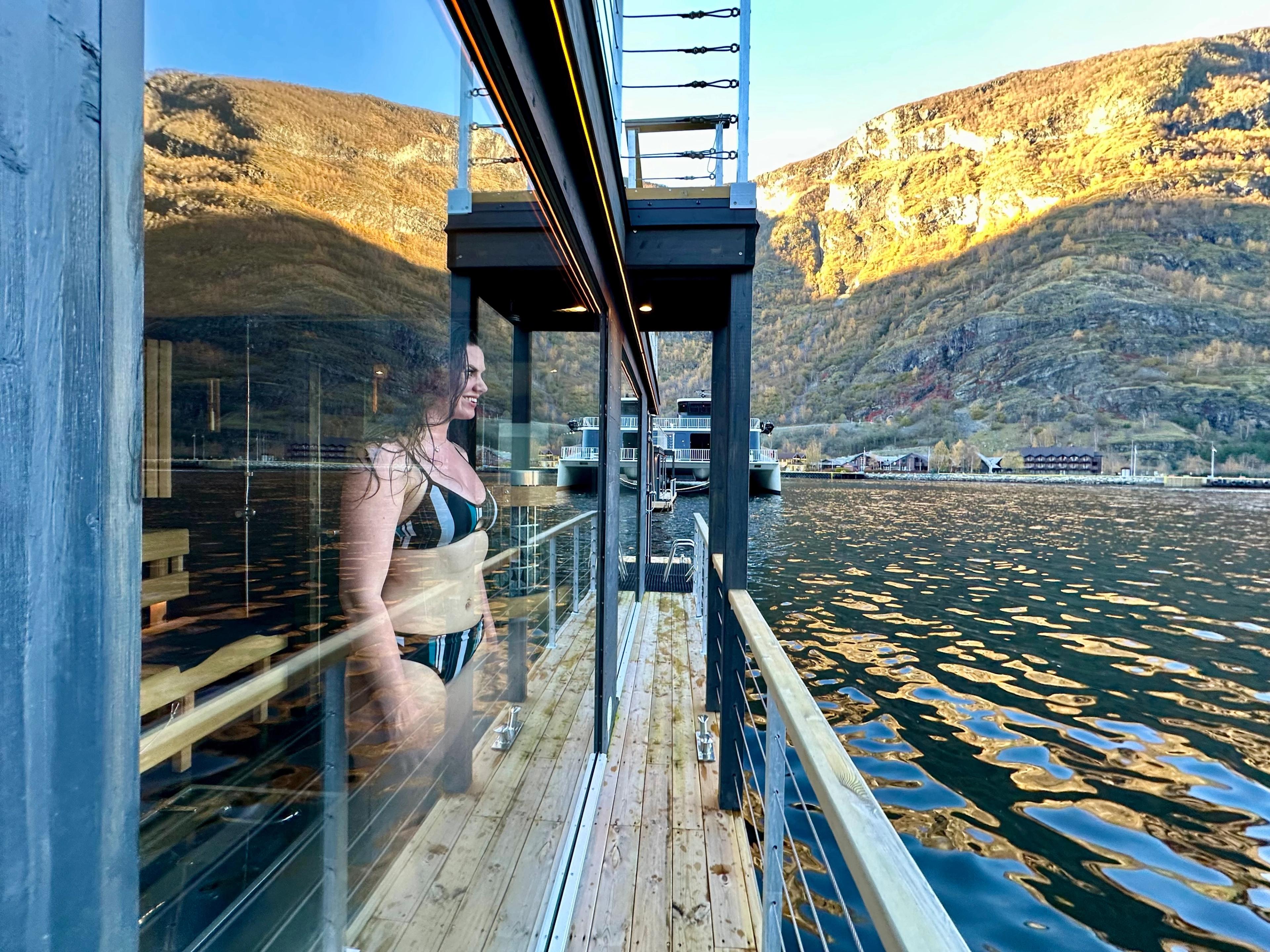 Sauna by the fjord